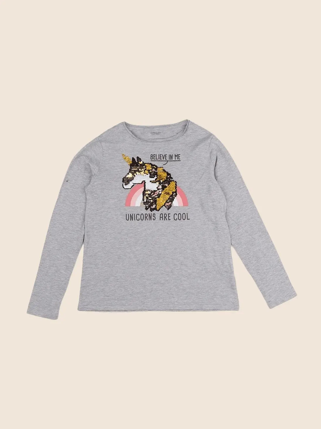 Vertbaudet - tee-shirt gris - 12 ans