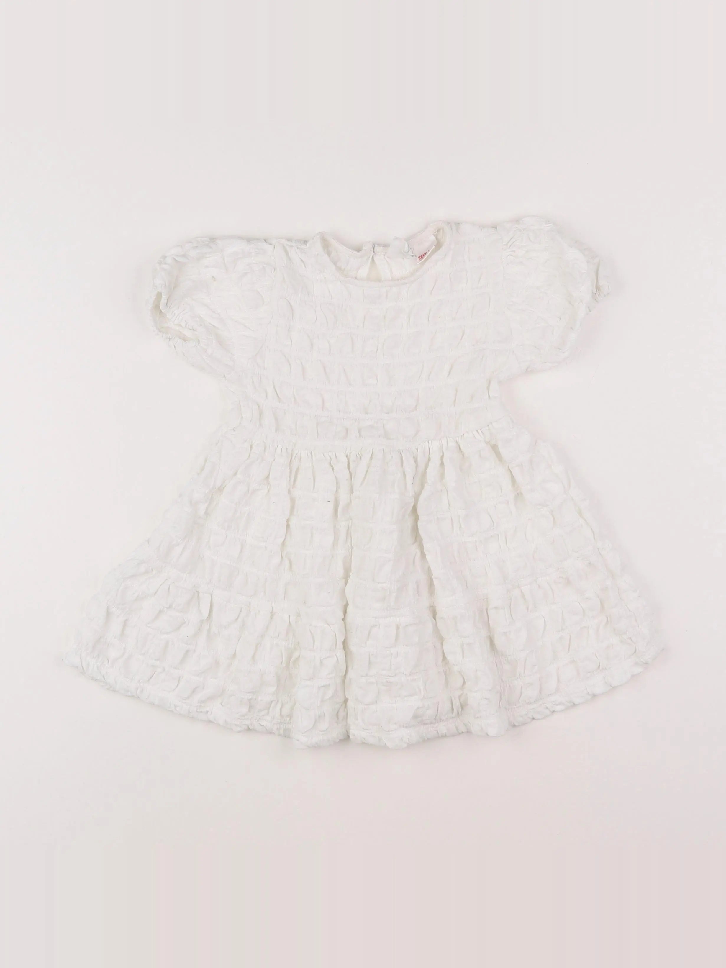 Zara - robe blanc - 9/12 mois