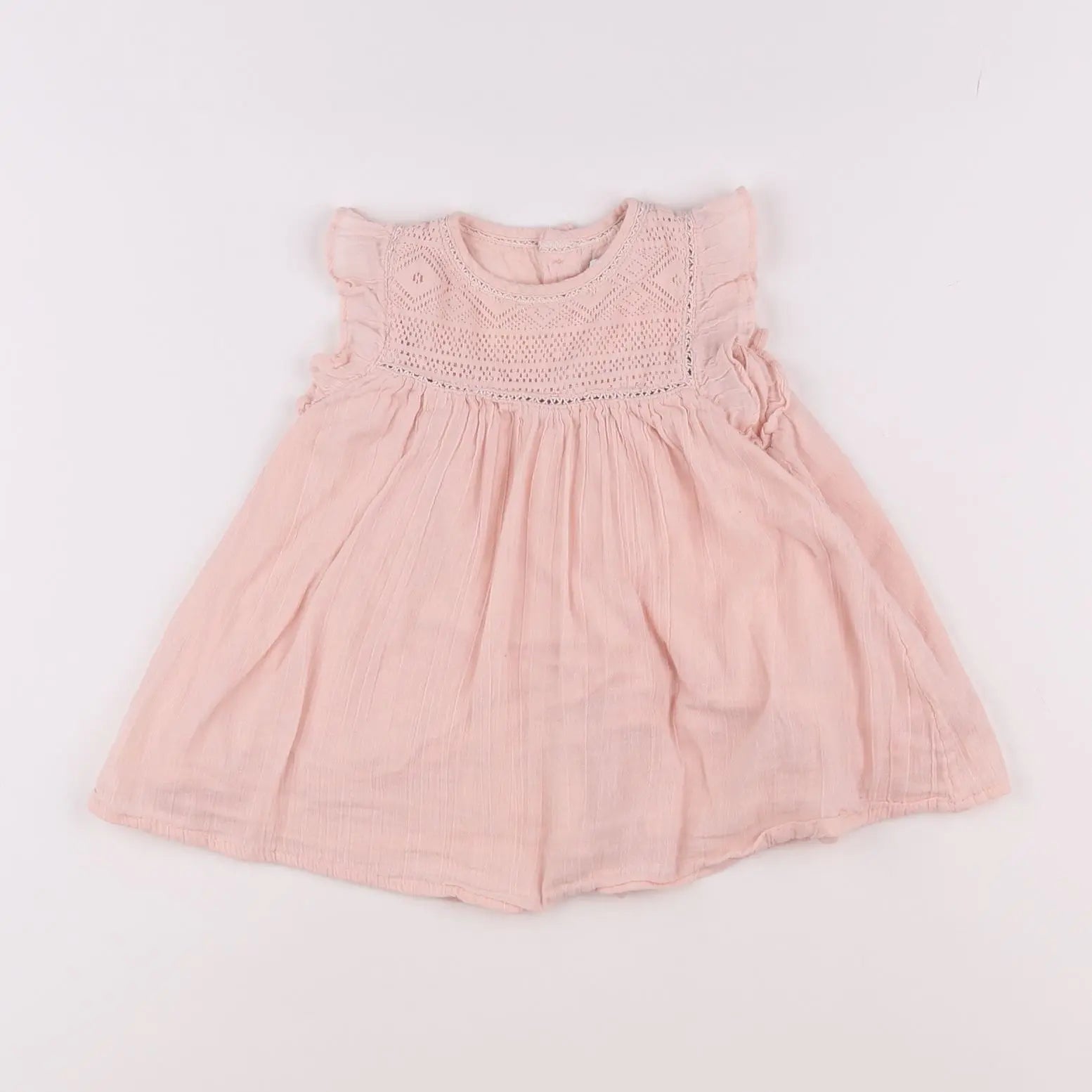 Vertbaudet - robe rose - 9 mois