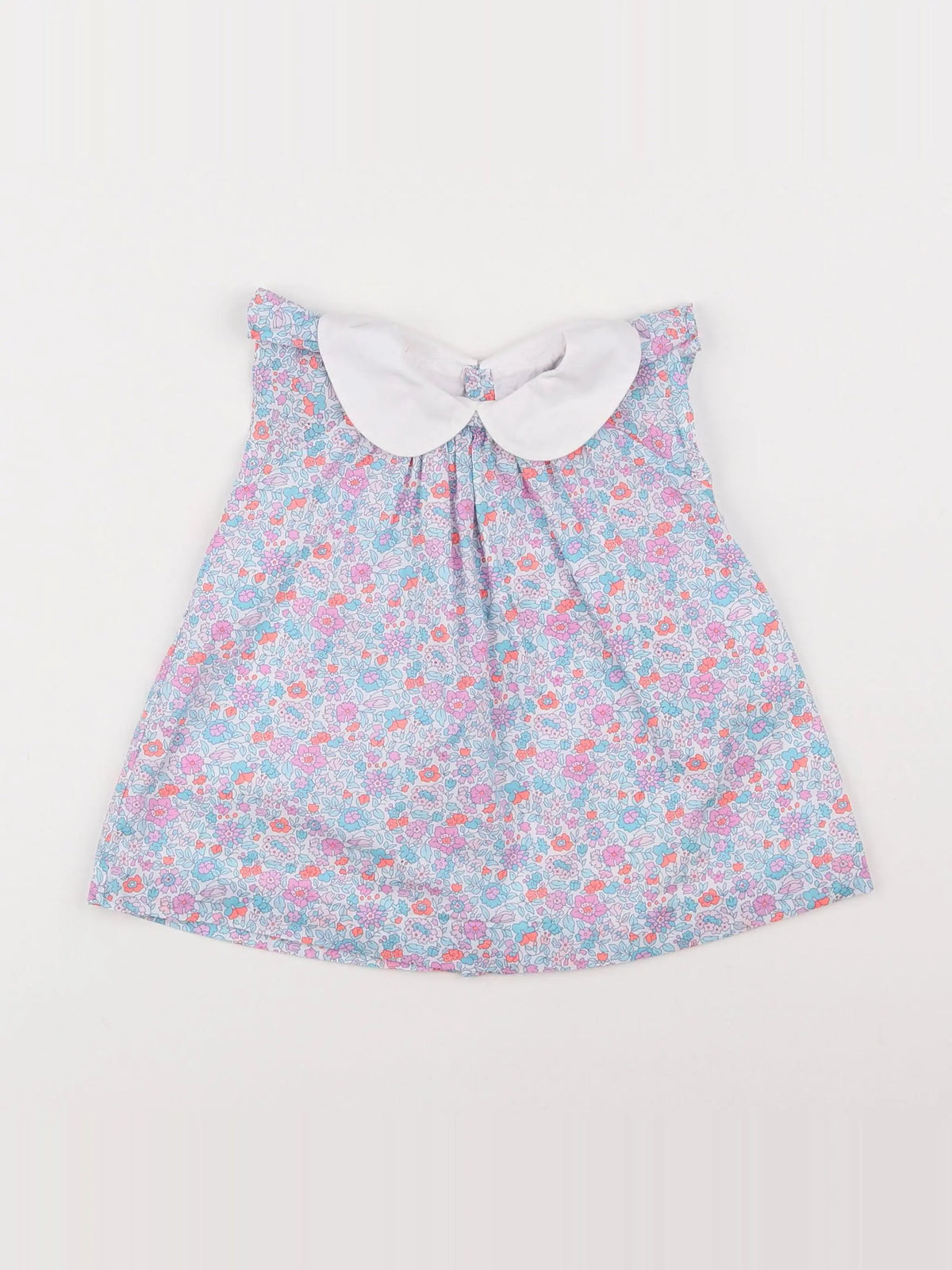 Jacadi - robe liberty bleu - 6 mois