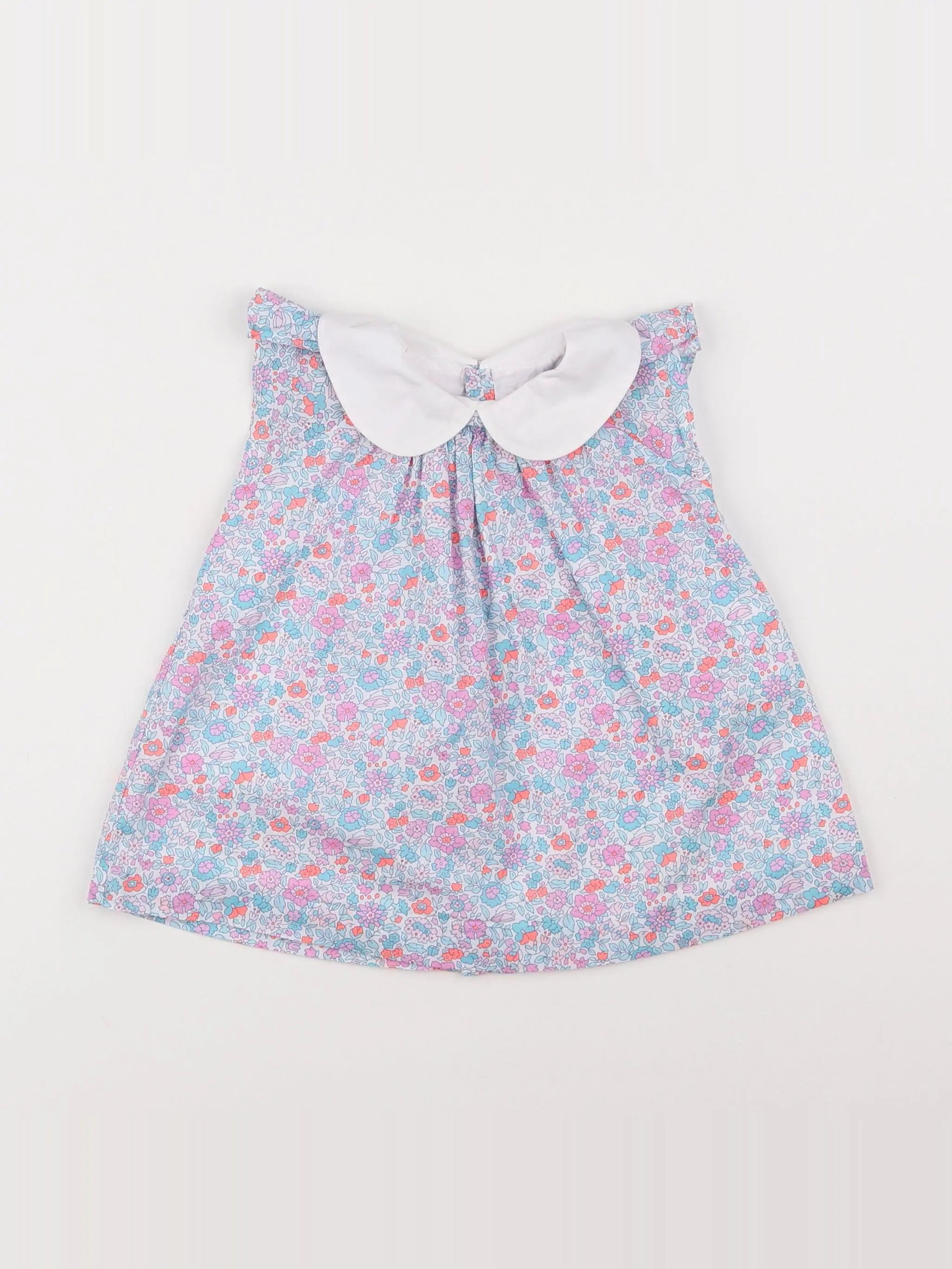 Jacadi - robe liberty bleu - 6 mois