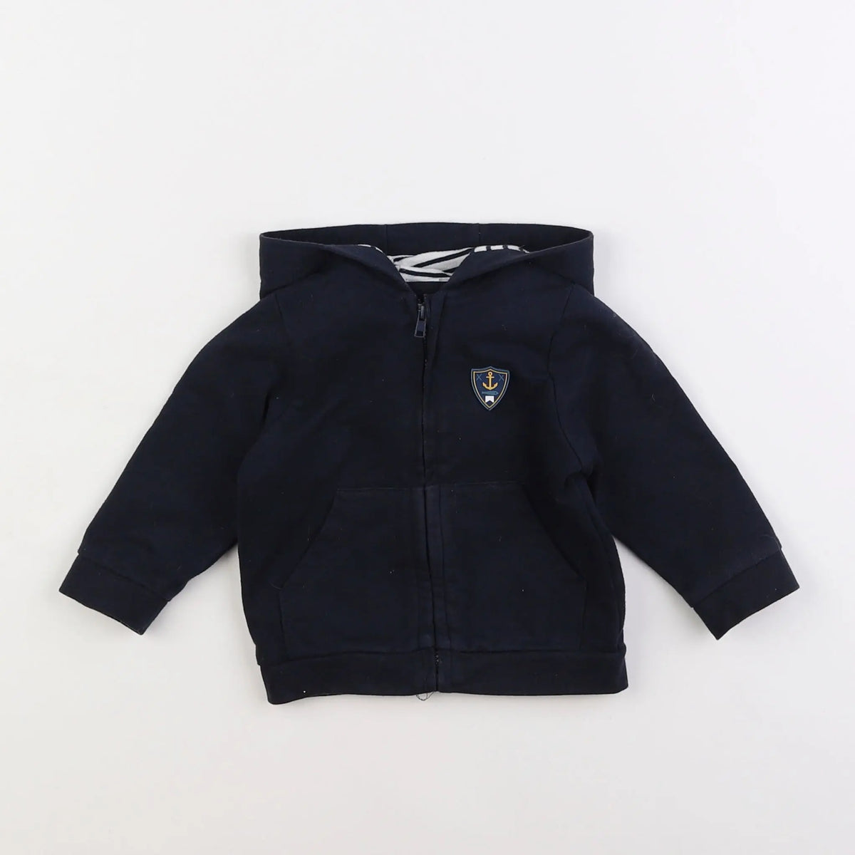 Vertbaudet - sweat bleu - 9 mois