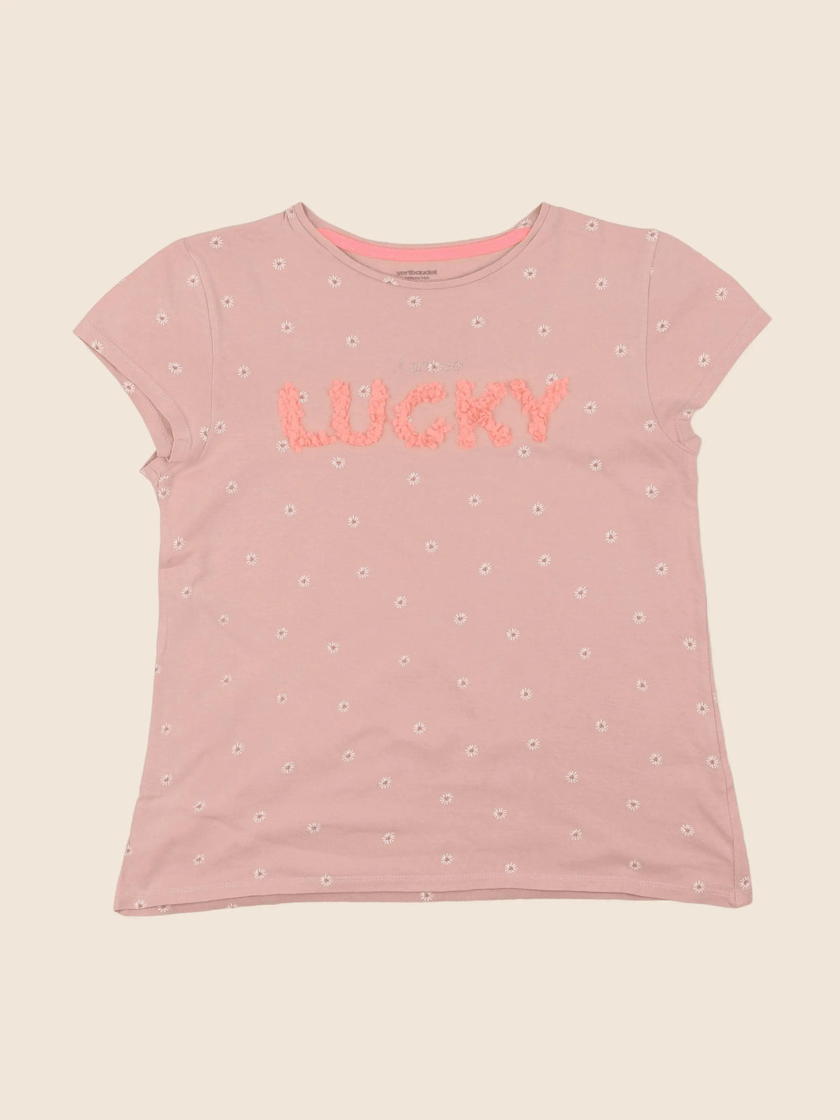 Vertbaudet - tee-shirt rose - 14 ans