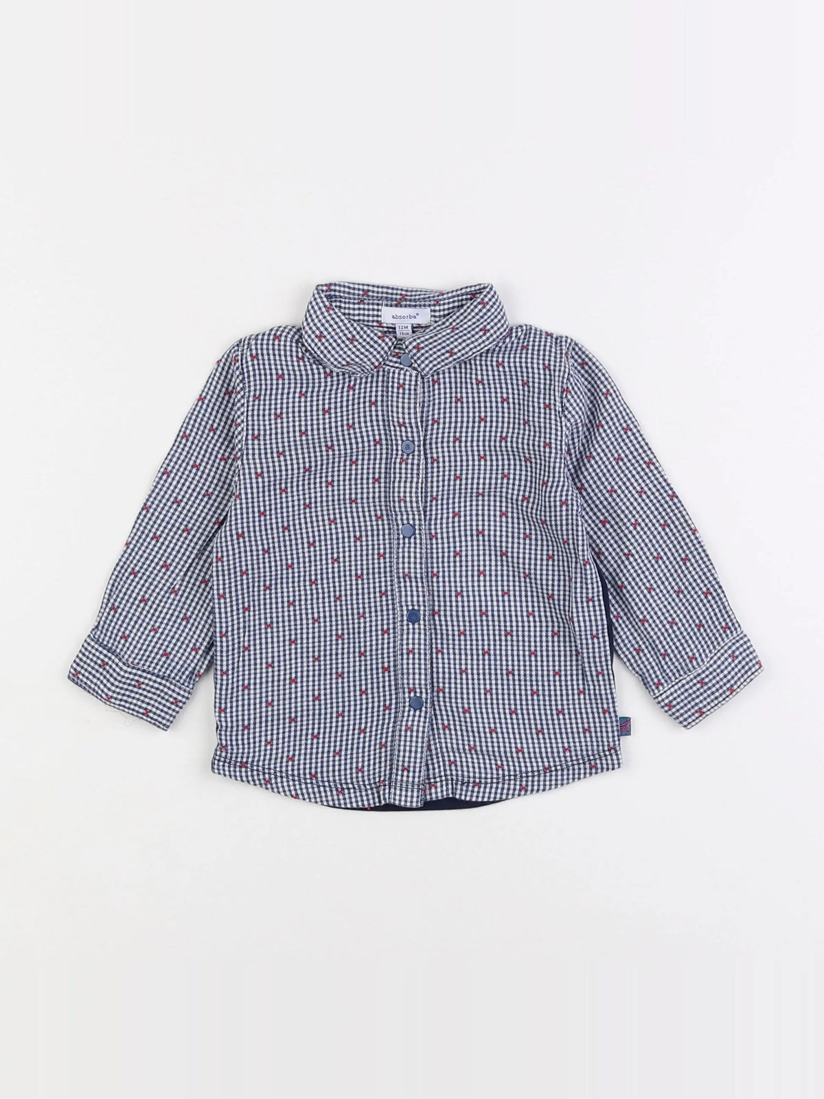 Absorba - chemise bleu - 12 mois