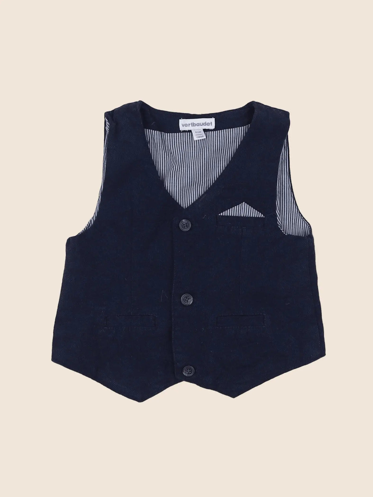 Vertbaudet - gilet bleu - 18 mois