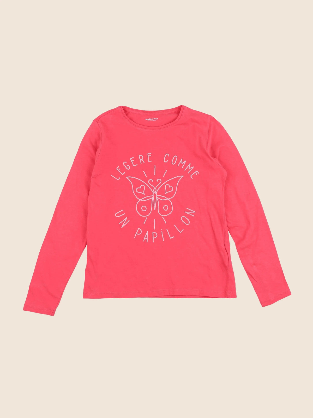 Vertbaudet - tee-shirt rose - 10 ans