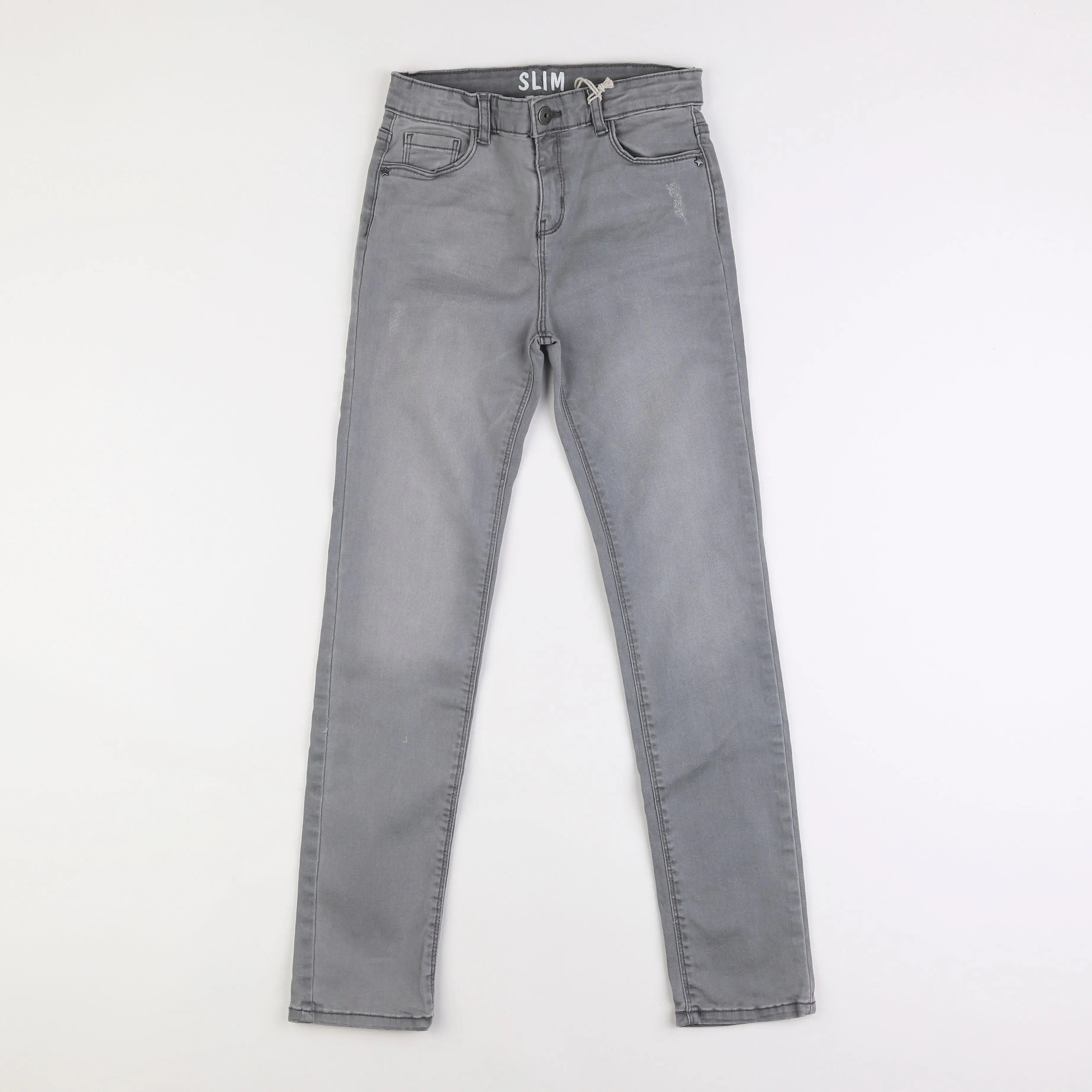 Vertbaudet - jean gris - 12 ans