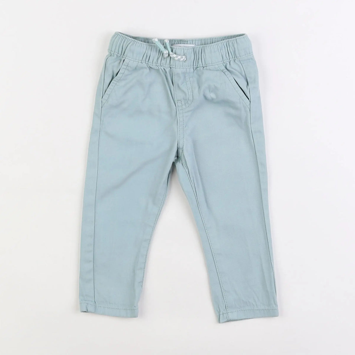 Vertbaudet - pantalon vert - 9 mois