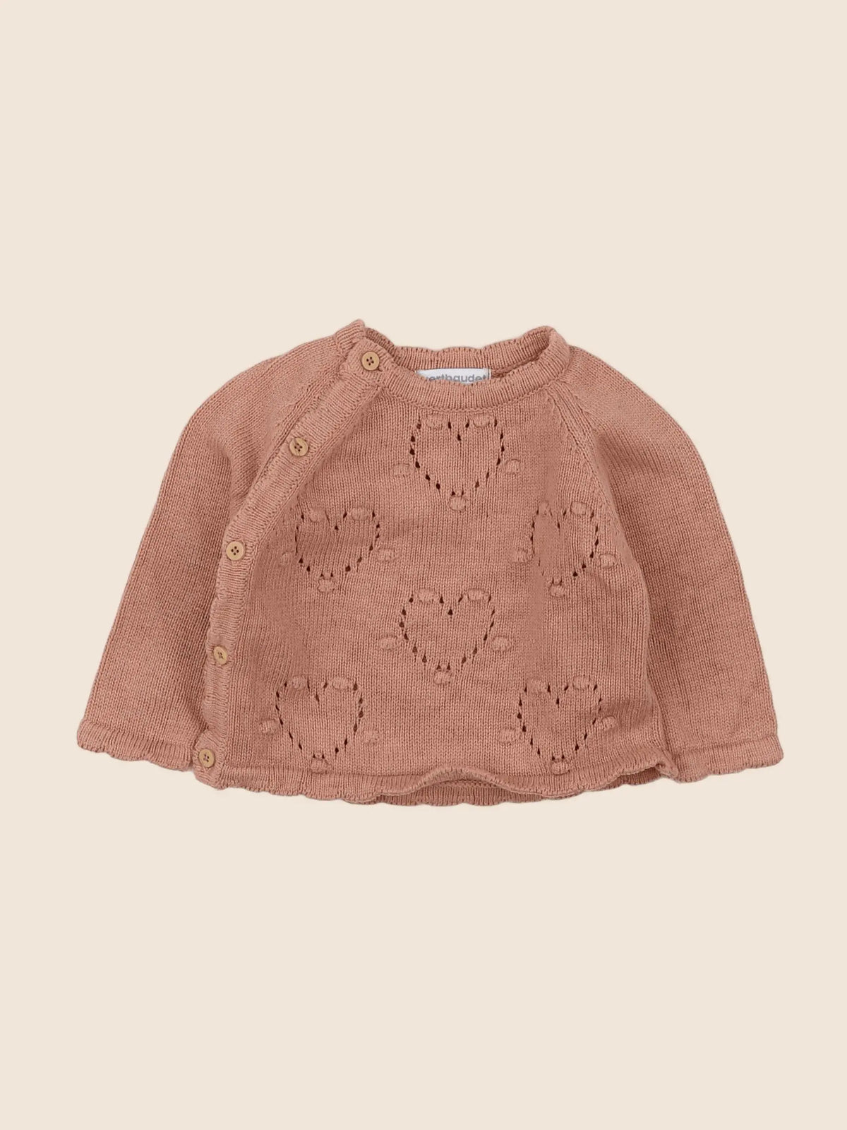 Vertbaudet - pull rose - 6 mois