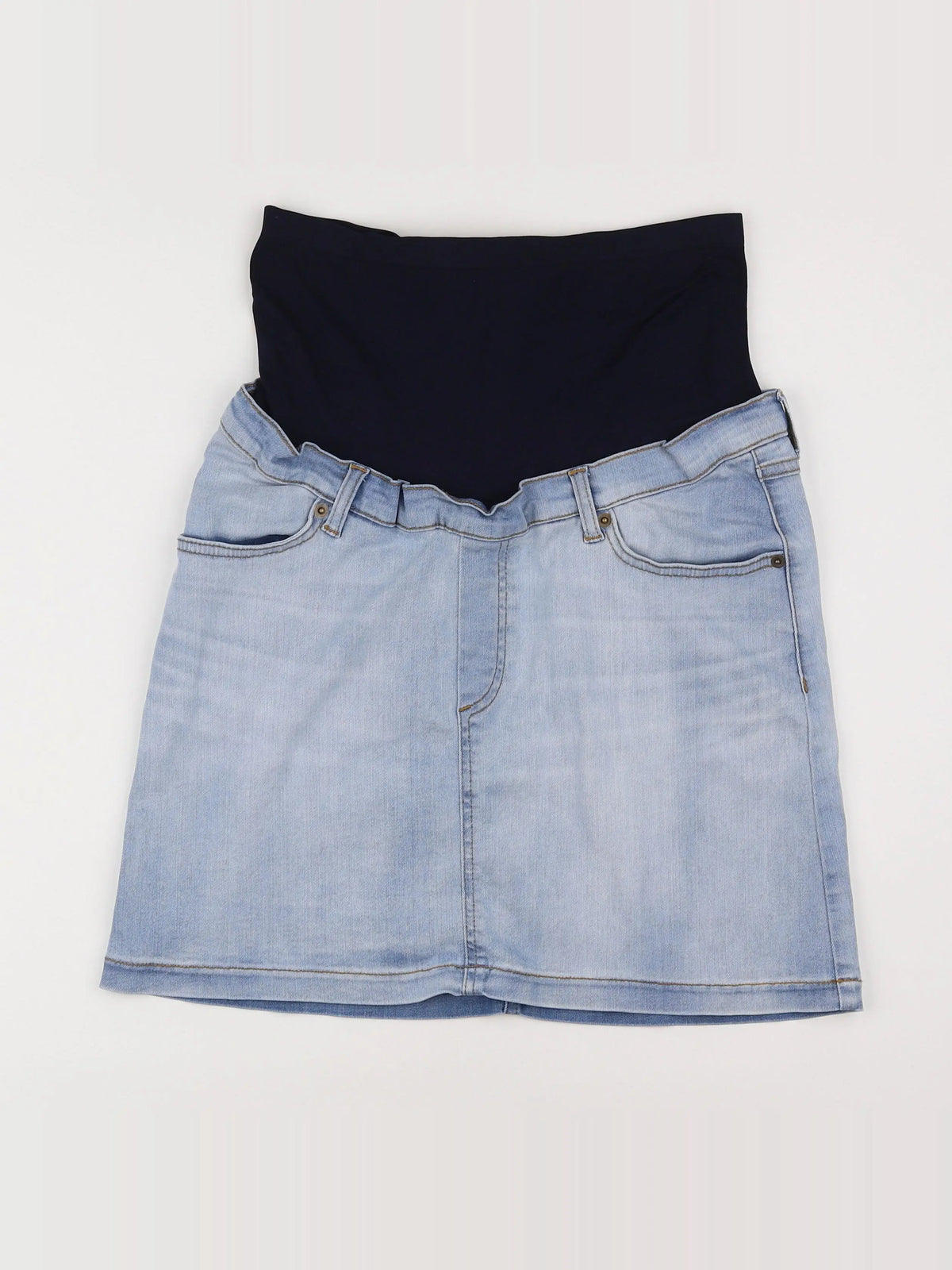 Envie de fraise - jupe grossesse bleu - 38