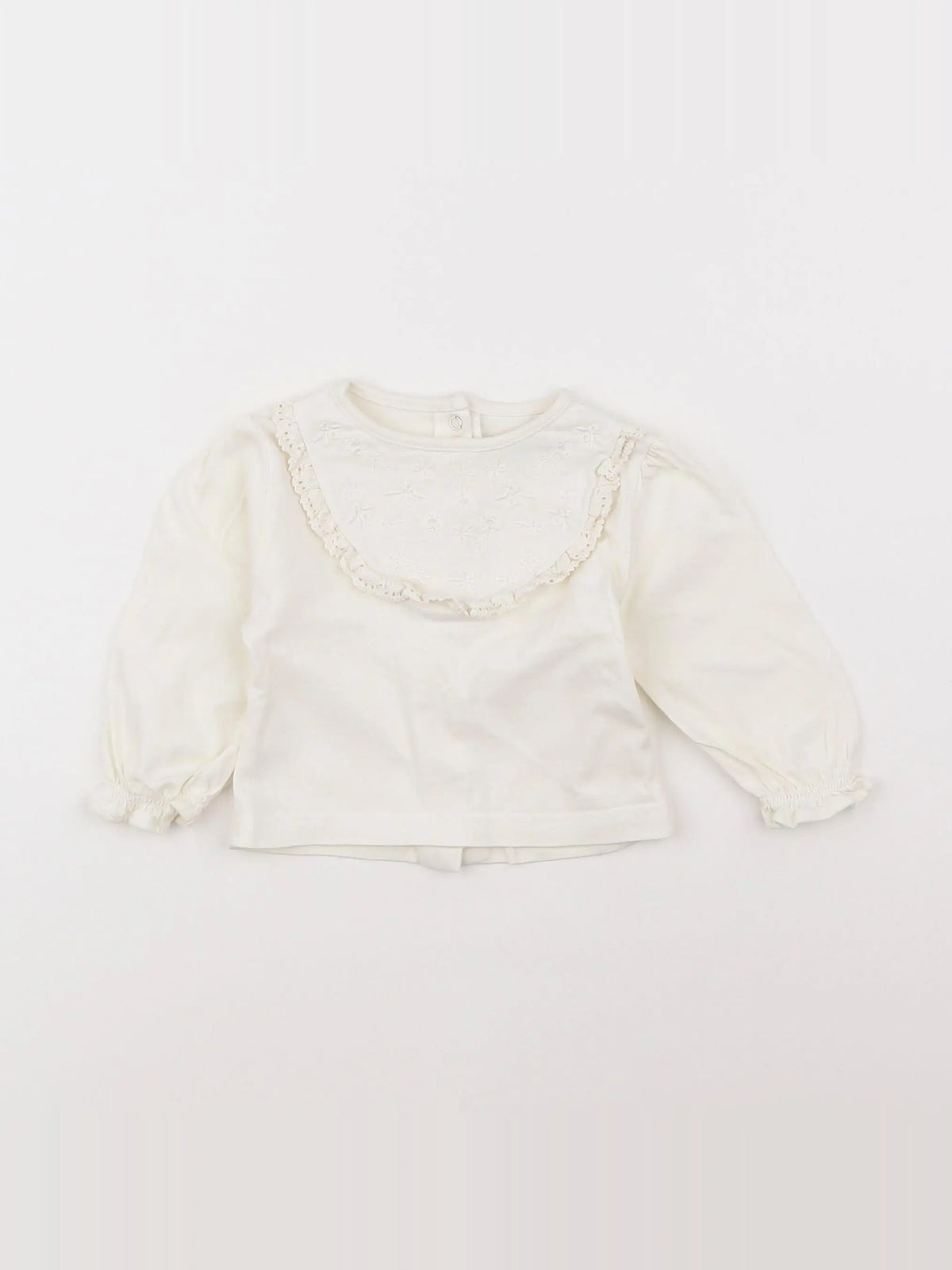 Vertbaudet - tee-shirt blanc - 3 mois