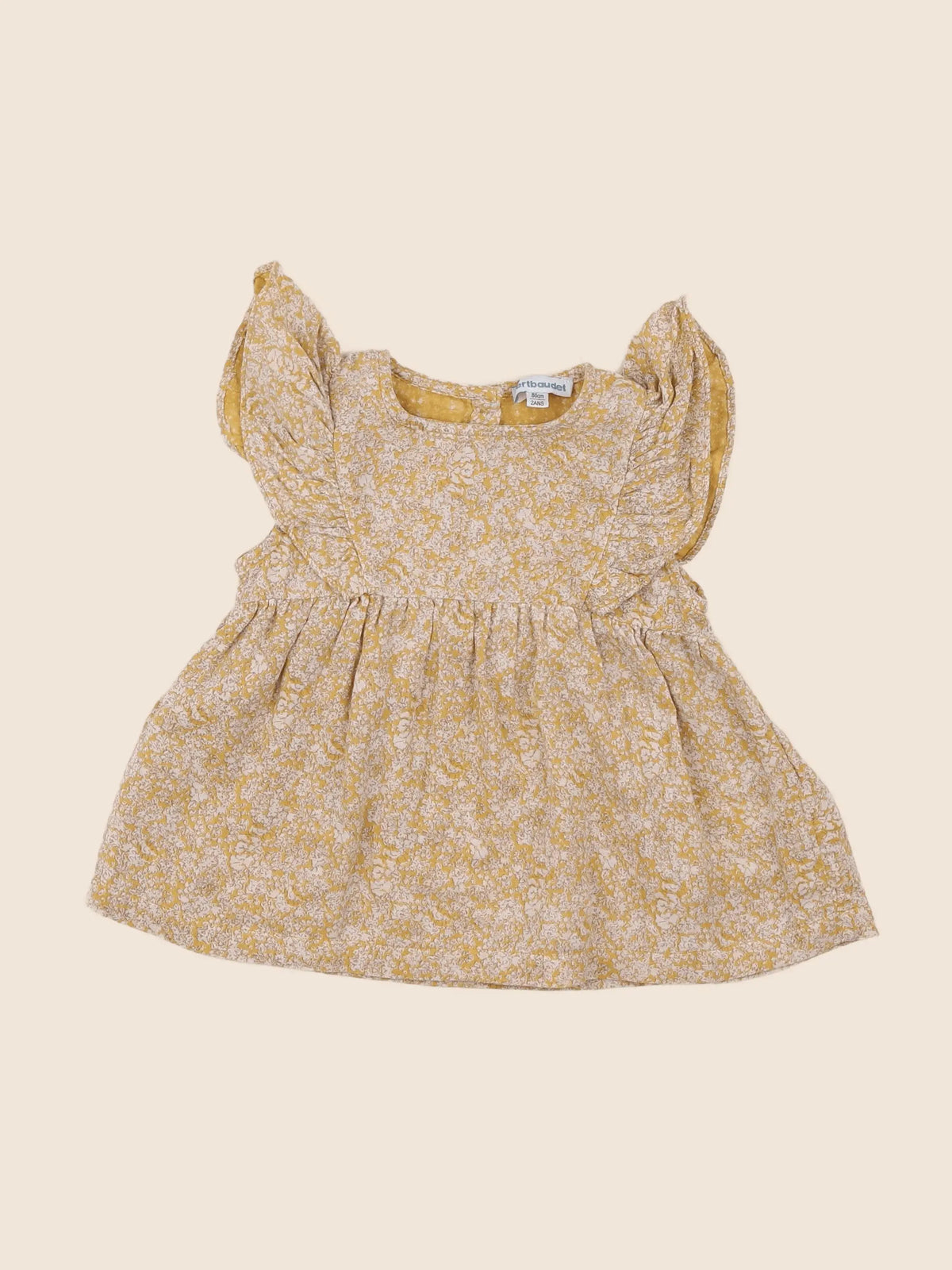 Vertbaudet - robe jaune - 2 ans