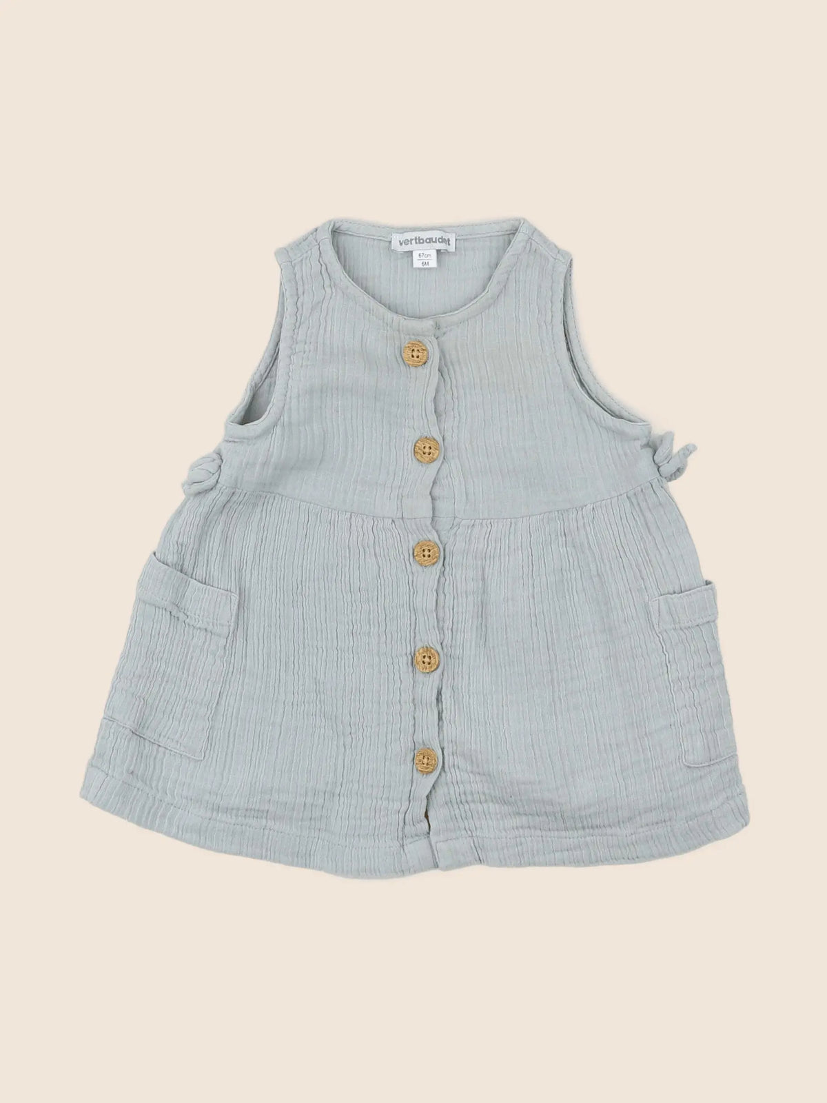 Vertbaudet - robe bleu - 6 mois