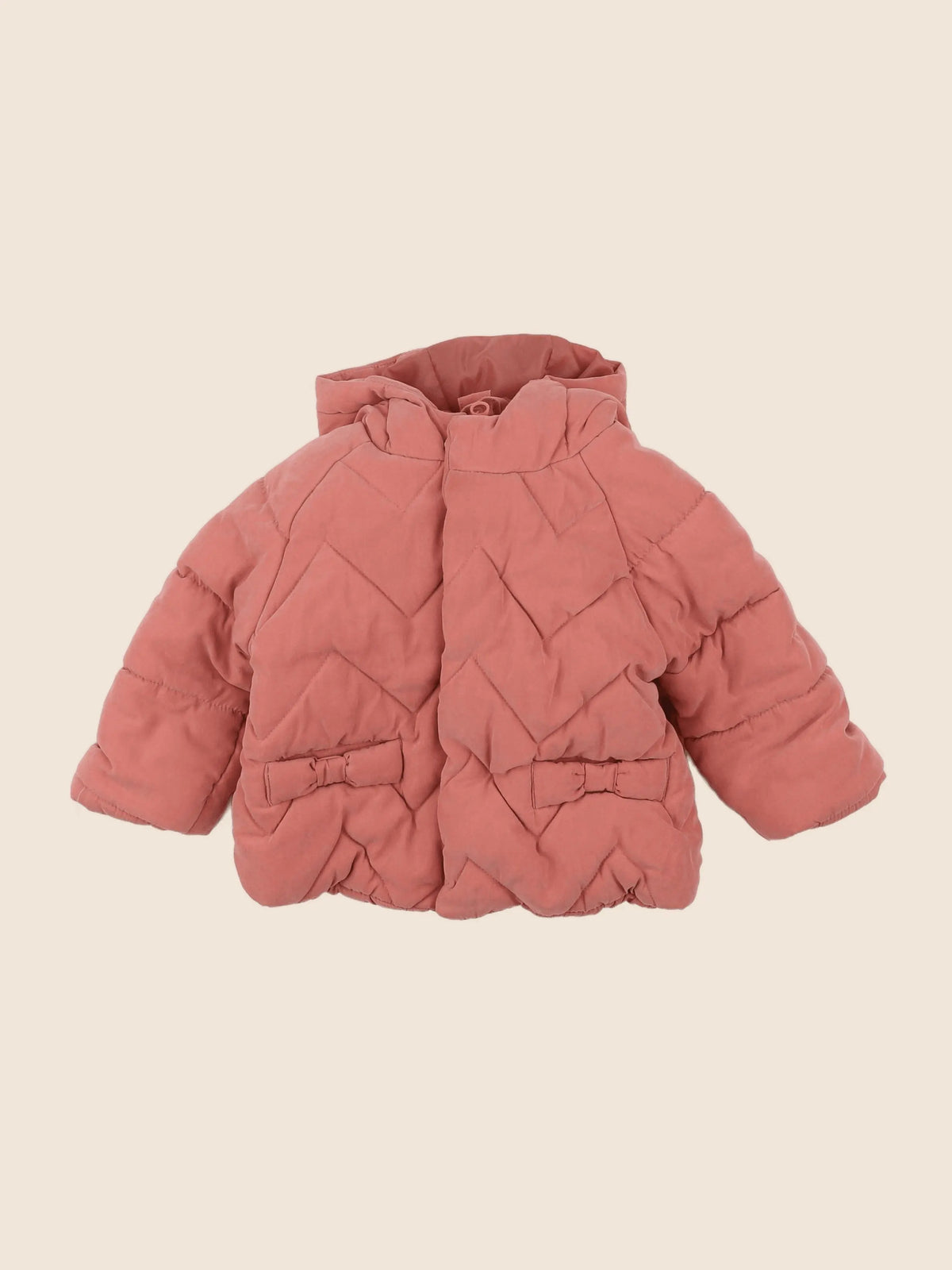 Vertbaudet - doudoune rose - 12 mois