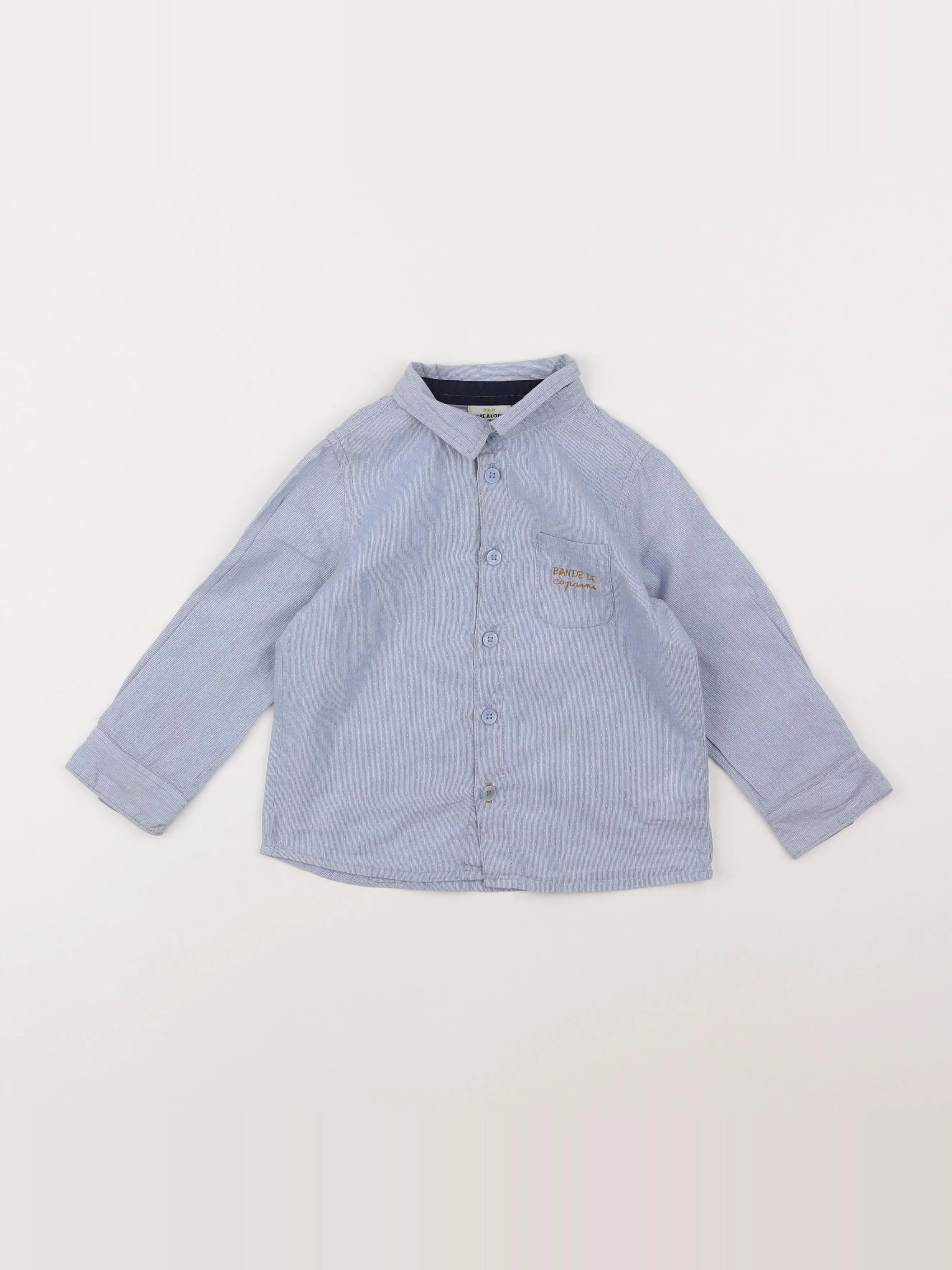 Tape à l'oeil - chemise bleu - 2 ans