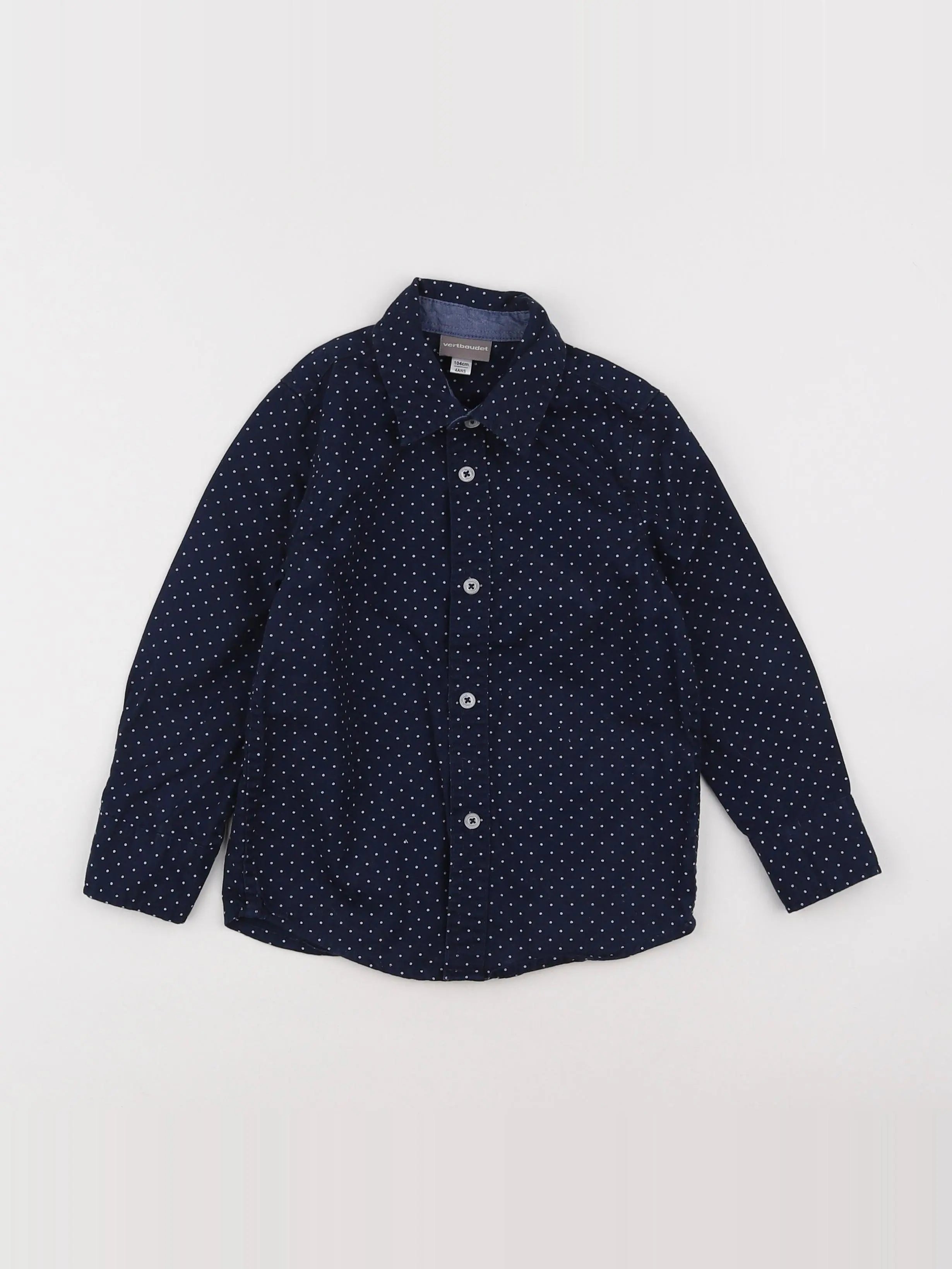Vertbaudet - chemise bleu - 4 ans