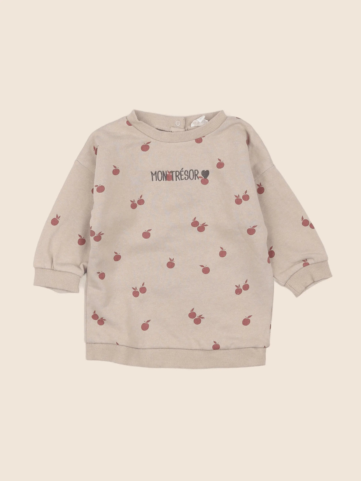 Vertbaudet - robe beige - 18 mois