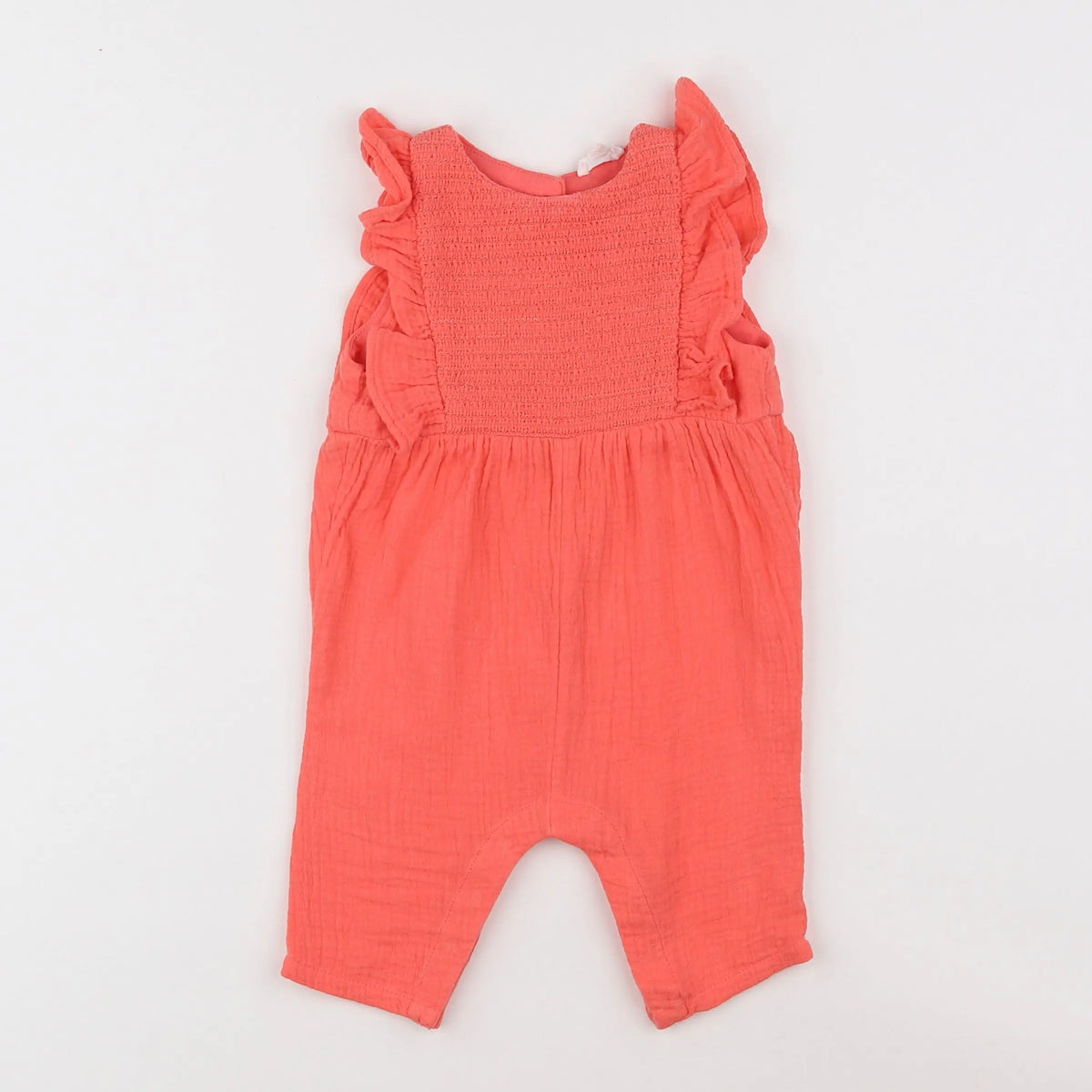 Vertbaudet - combinaison orange - 3 mois