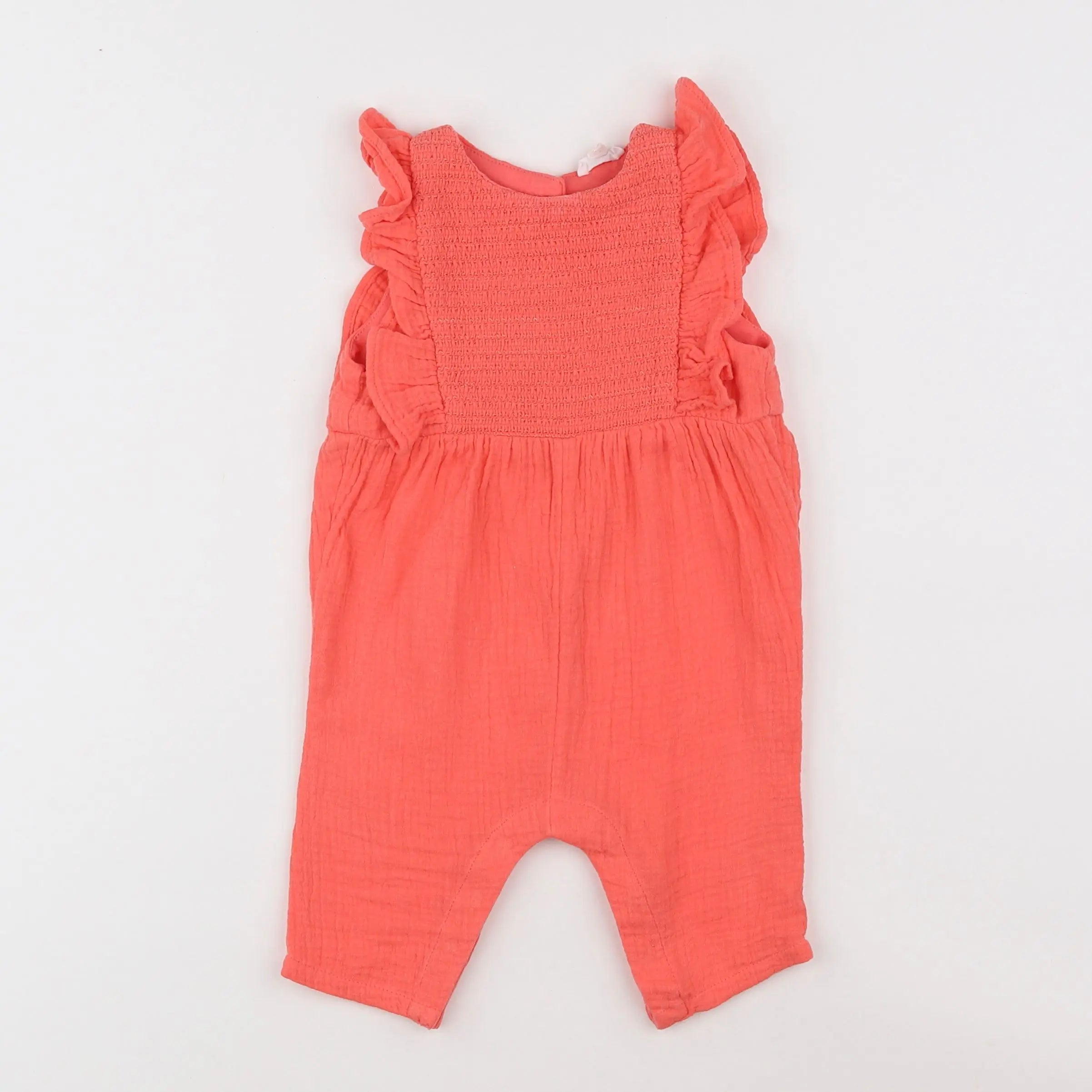 Vertbaudet - combinaison orange - 3 mois