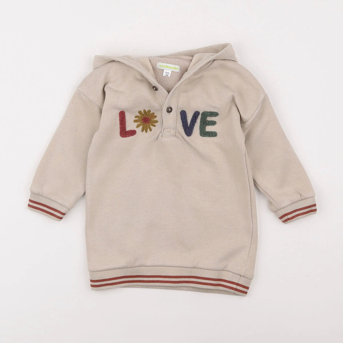 Vertbaudet - robe marron - 18 mois