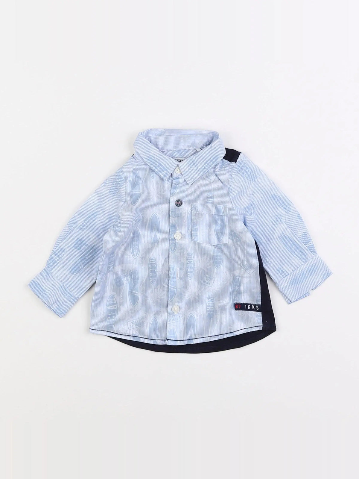 IKKS - chemise bleu - 3 mois