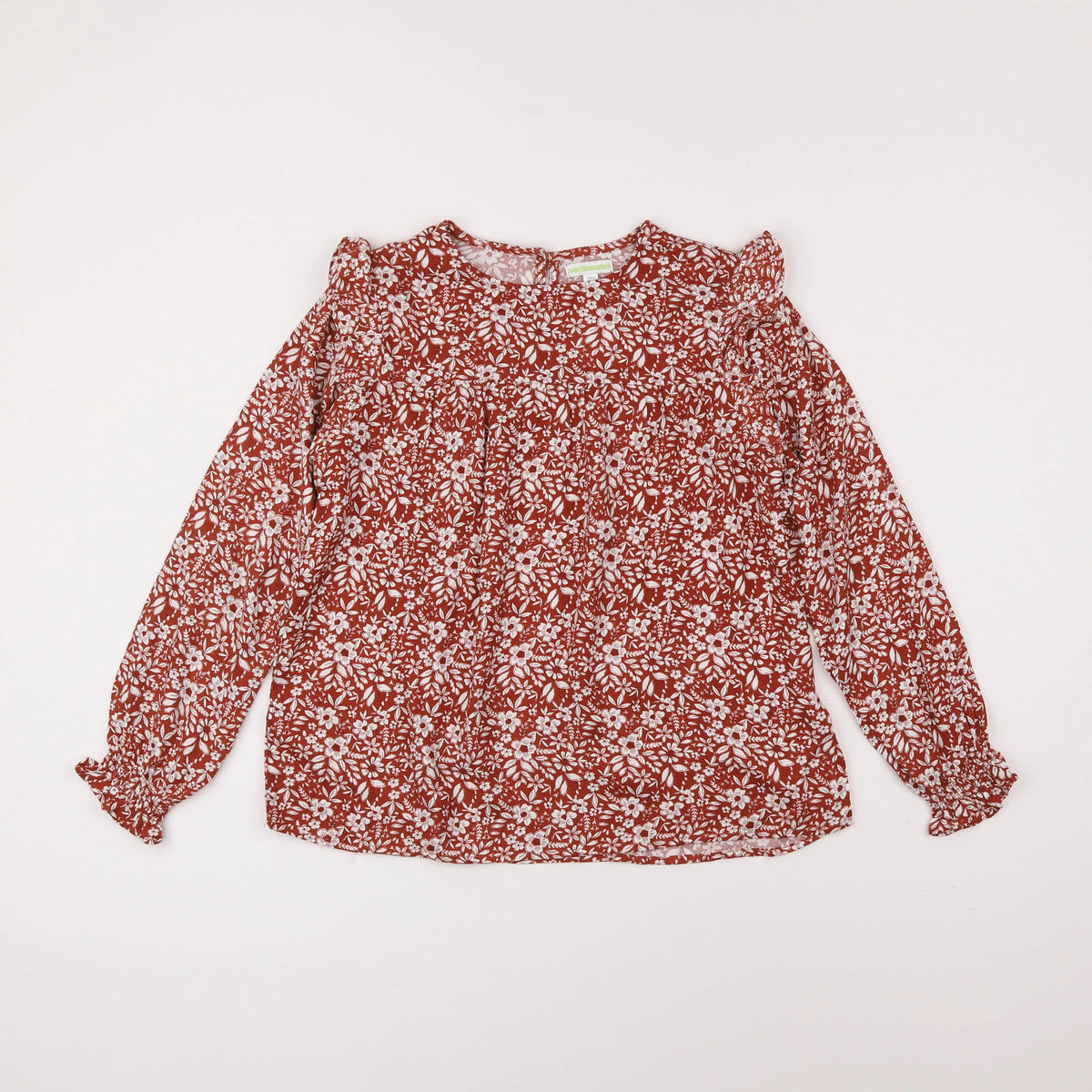 Vertbaudet - blouse marron - 10 ans