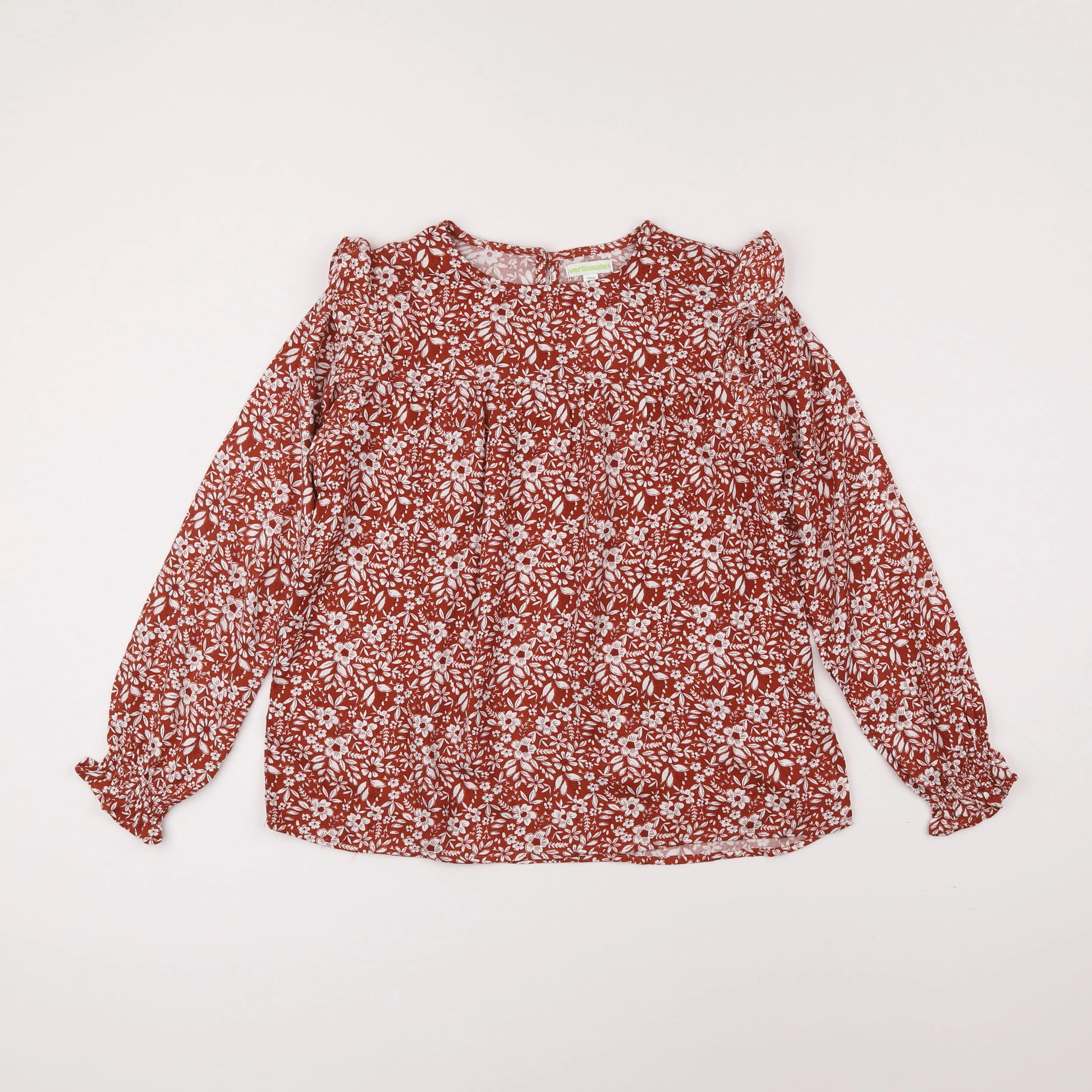 Vertbaudet - blouse marron - 10 ans