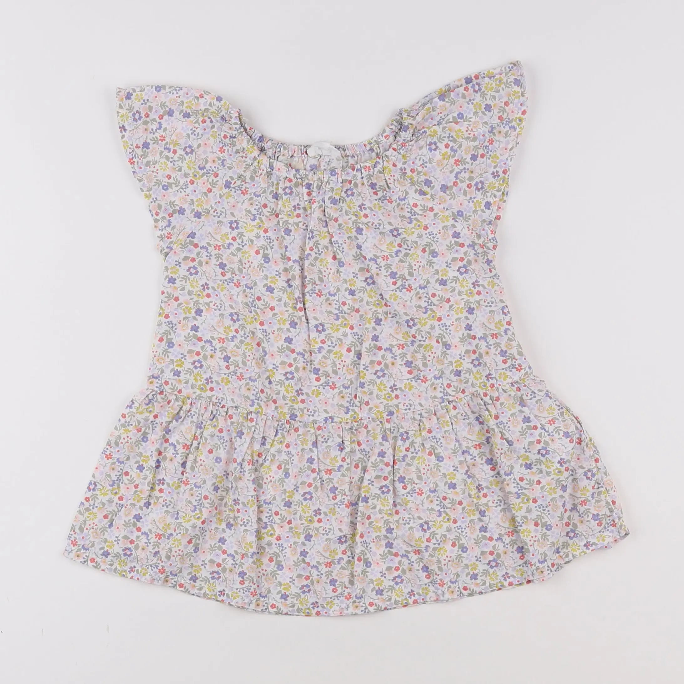 Vertbaudet - robe blanc - 9 mois