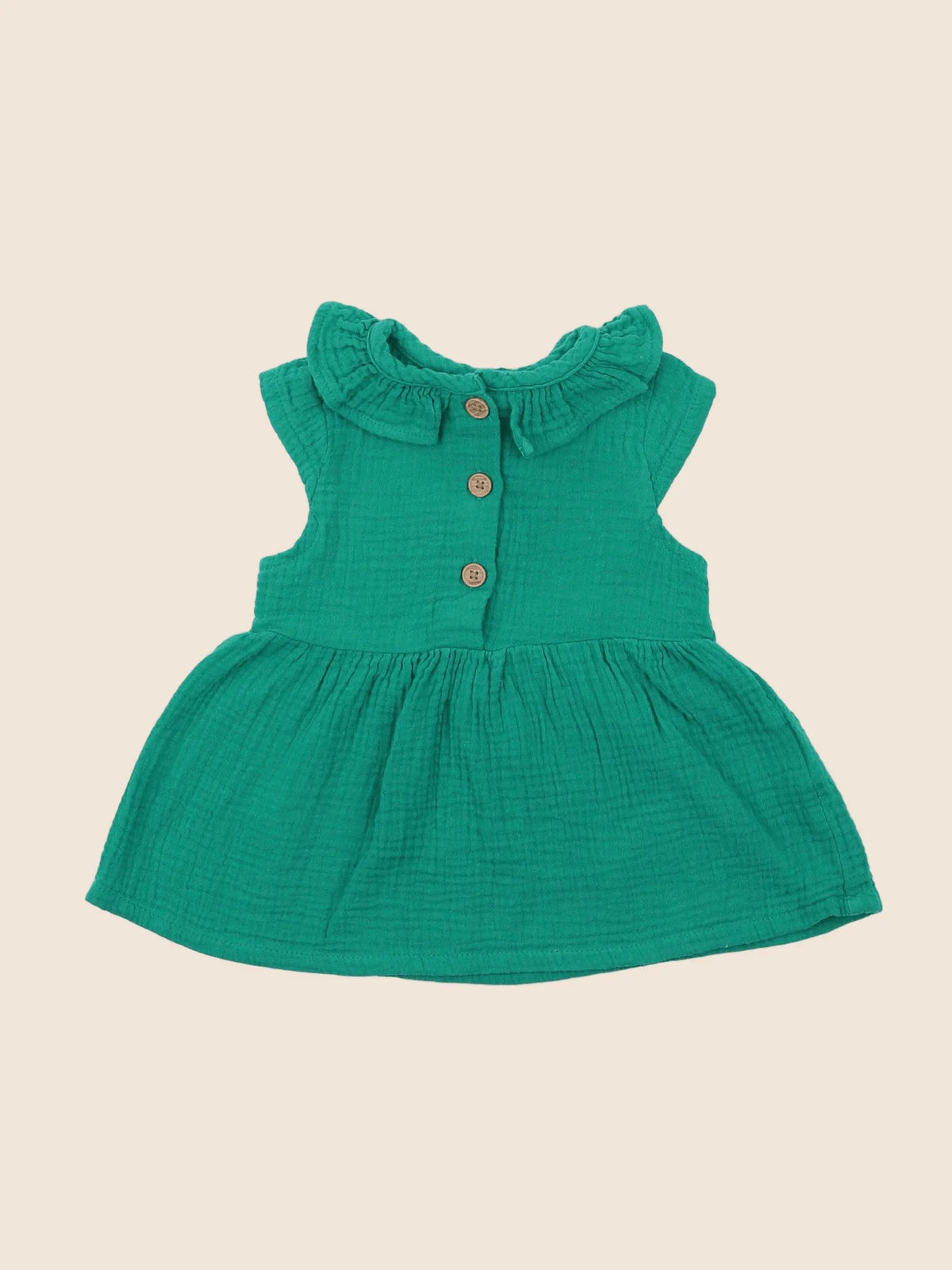 Vertbaudet - robe vert - 6 mois