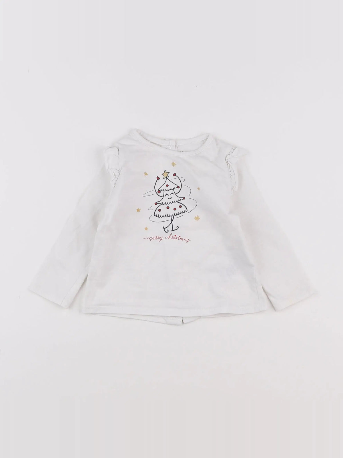 Vertbaudet - tee-shirt blanc - 6 mois
