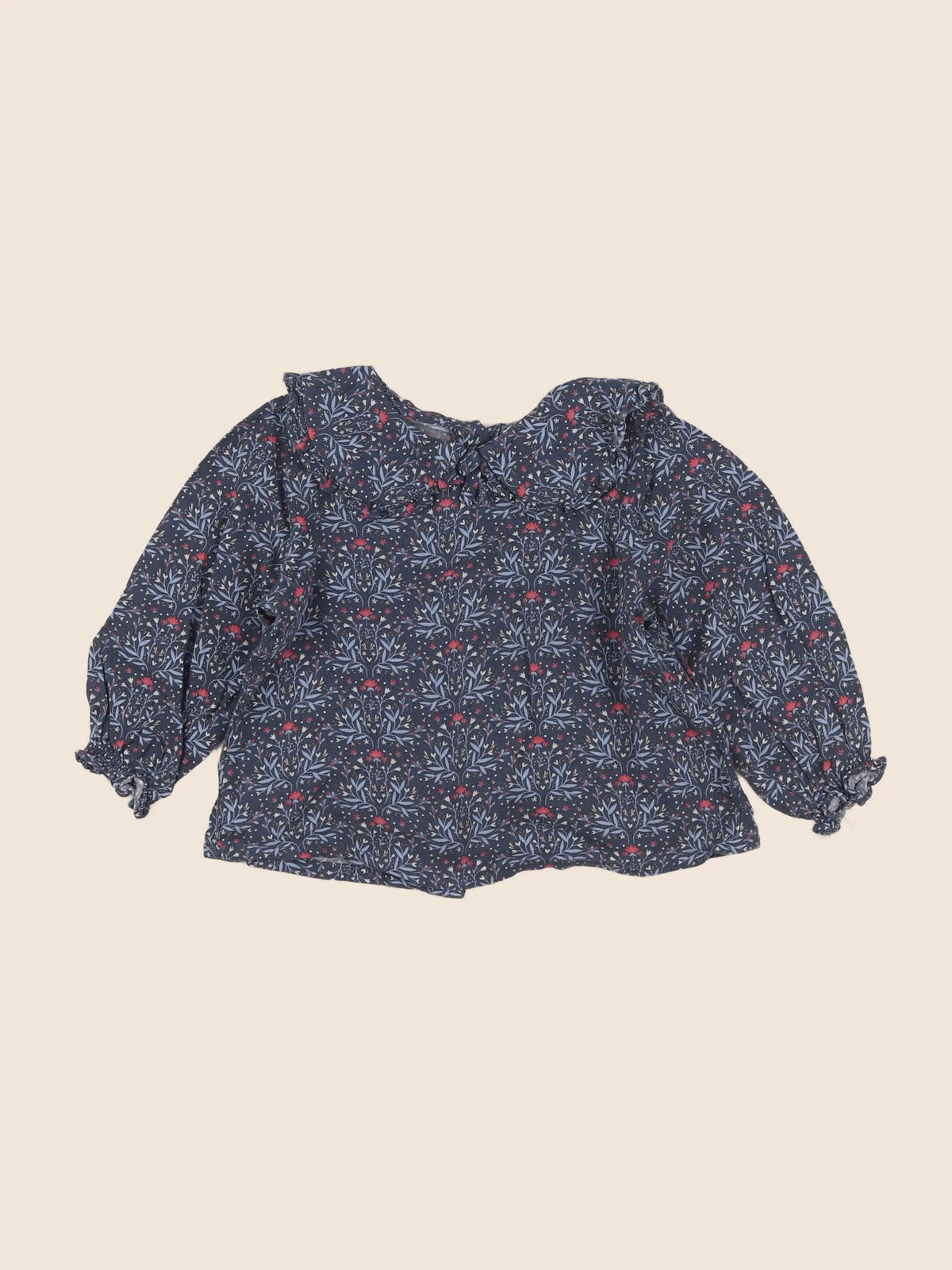 Vertbaudet - blouse bleu - 2 ans