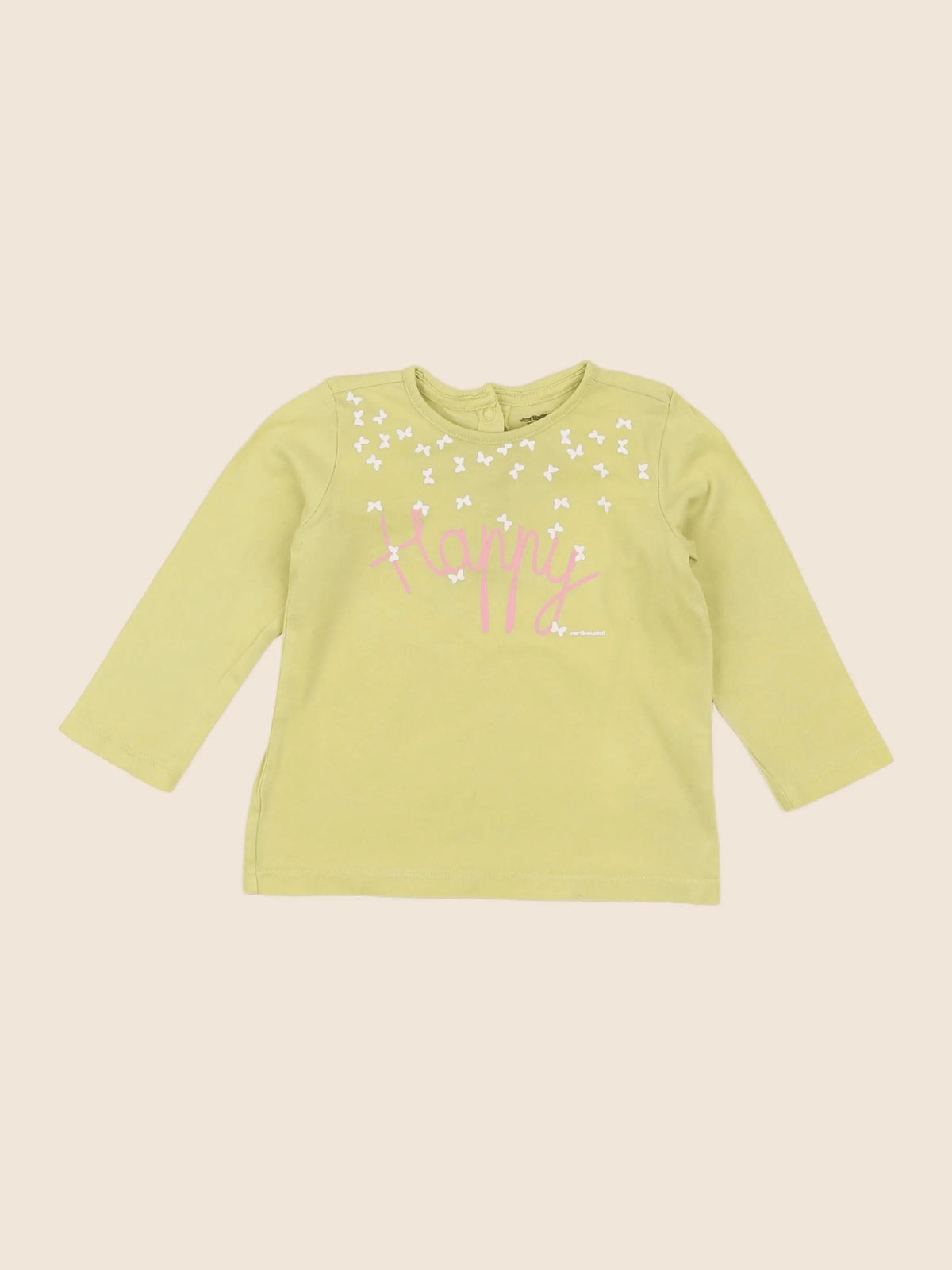 Vertbaudet - tee-shirt jaune - 18 mois