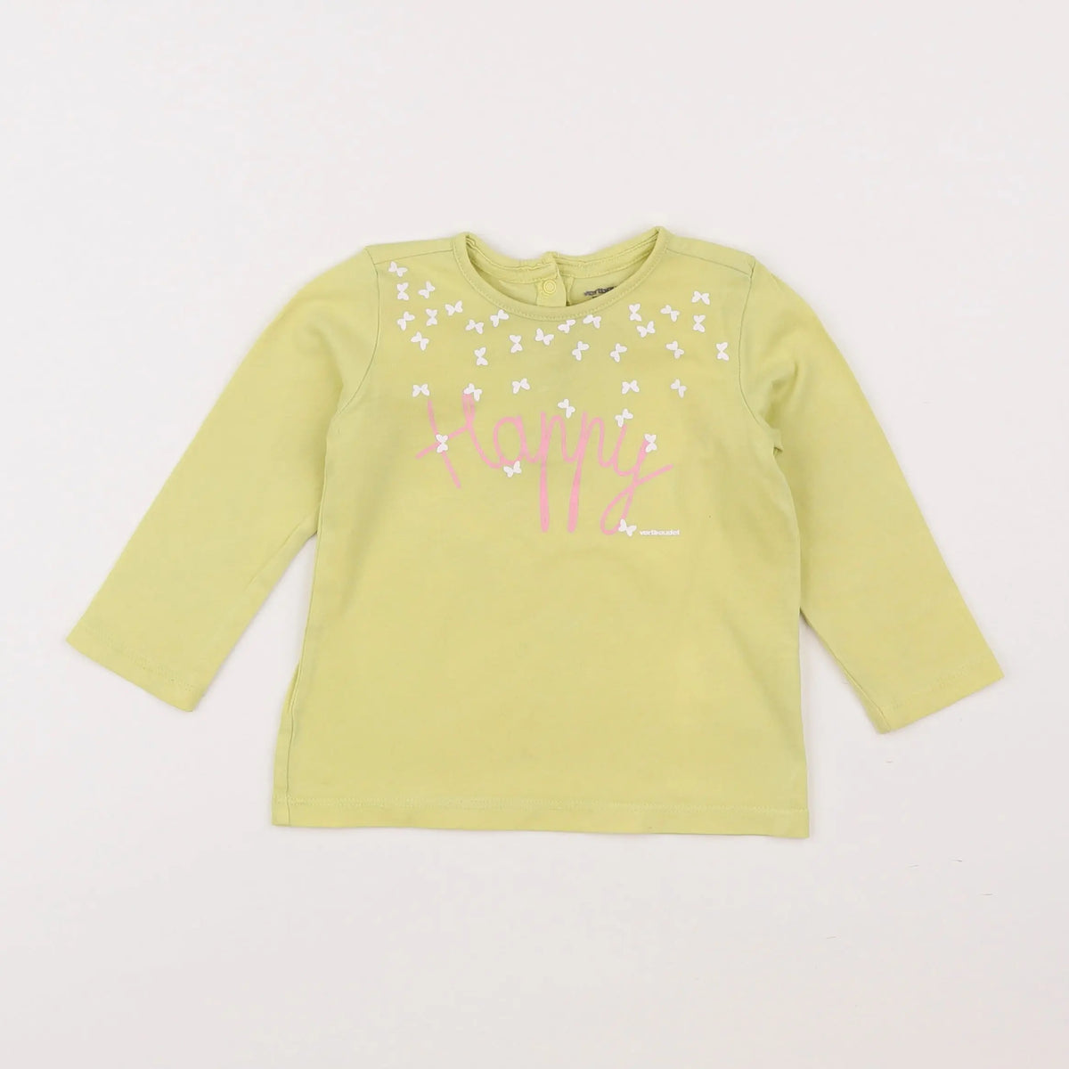 Vertbaudet - tee-shirt jaune - 18 mois