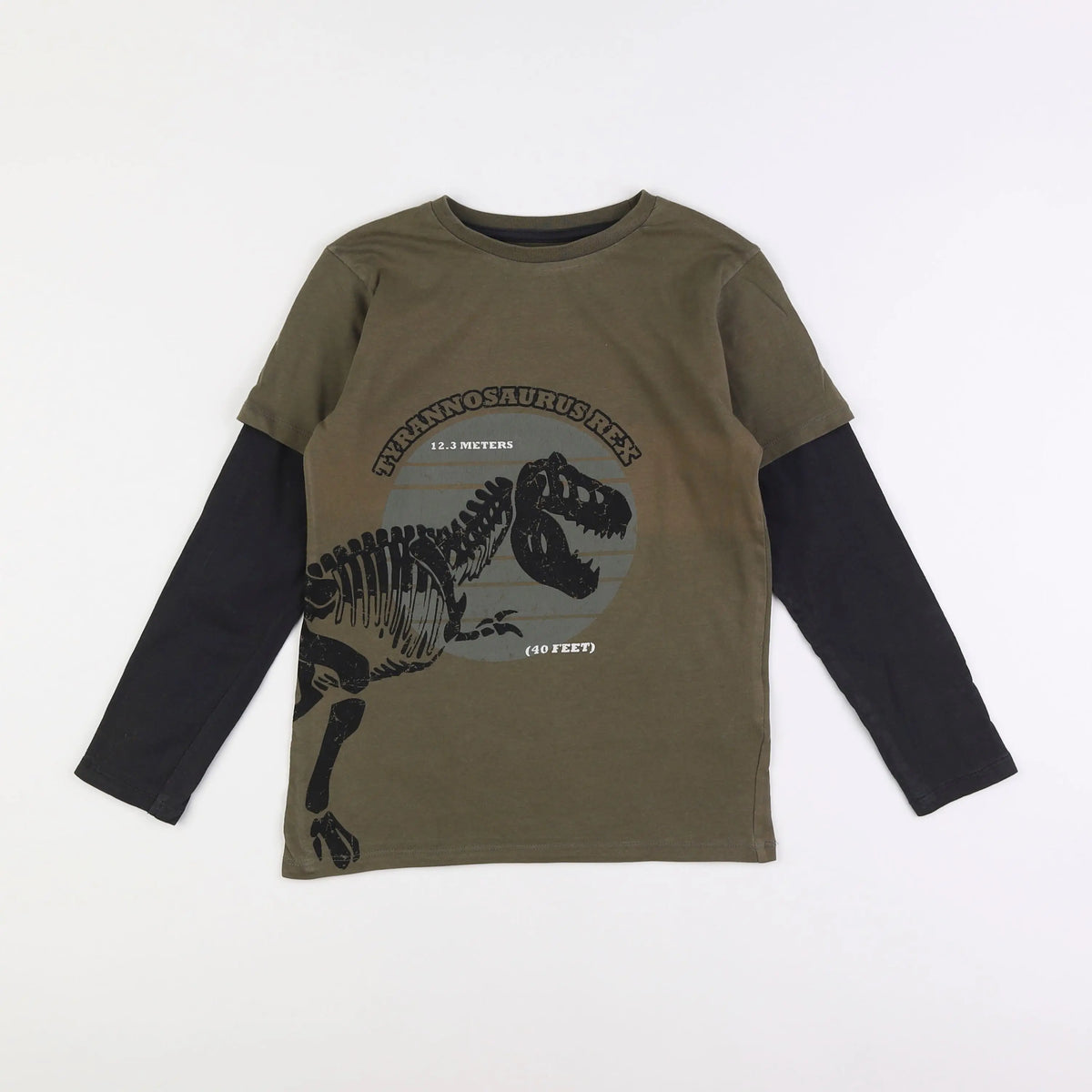 Vertbaudet - tee-shirt vert - 8 ans