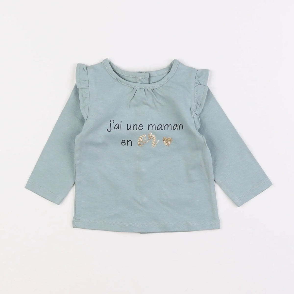Vertbaudet - tee-shirt vert - 3 mois
