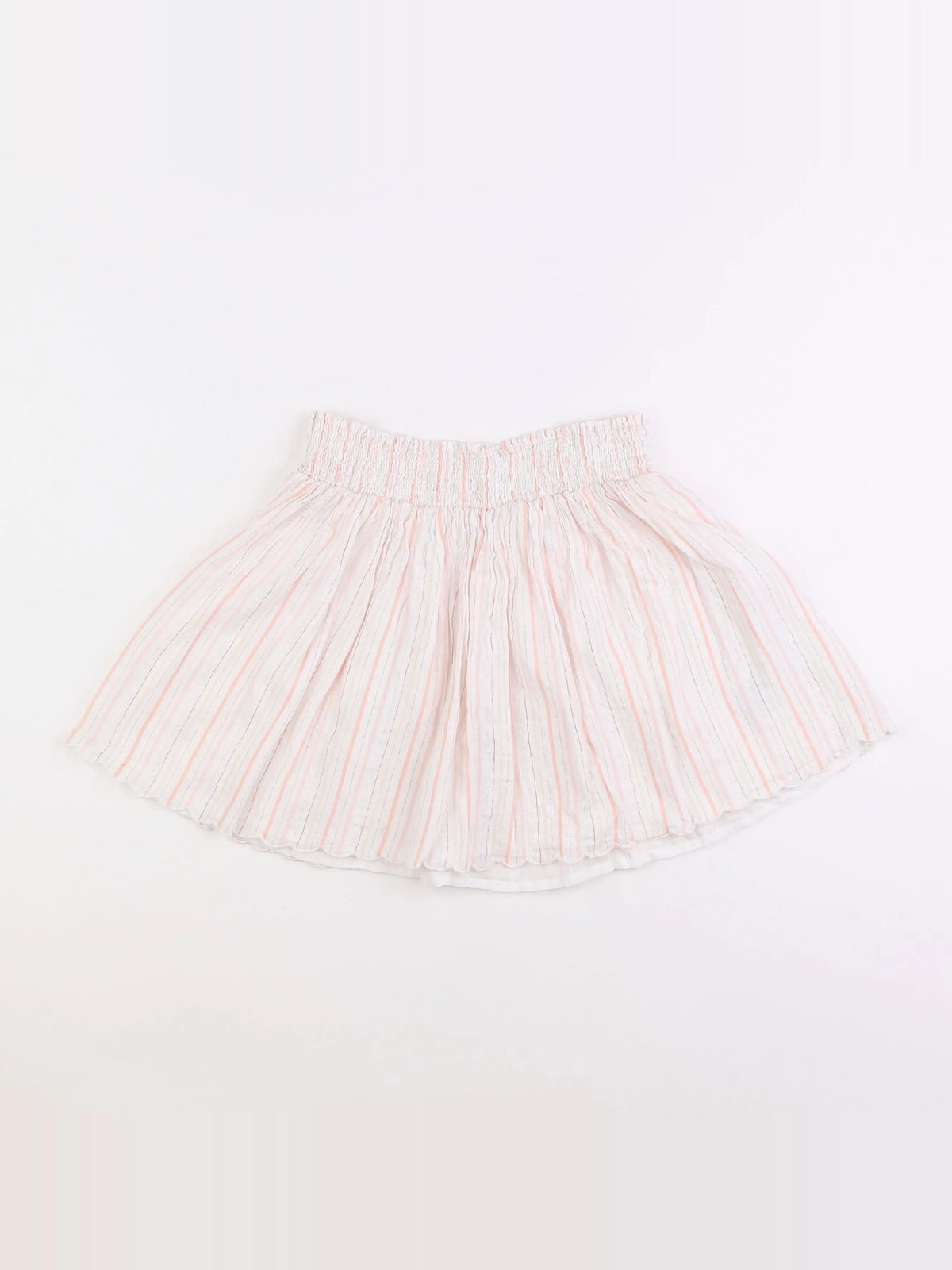 Vertbaudet - jupe blanc, rose, or - 10 ans