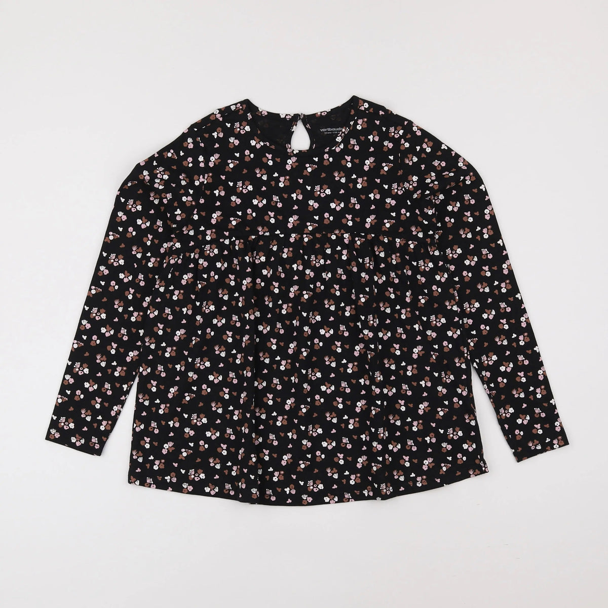 Vertbaudet - tee-shirt noir - 12 ans