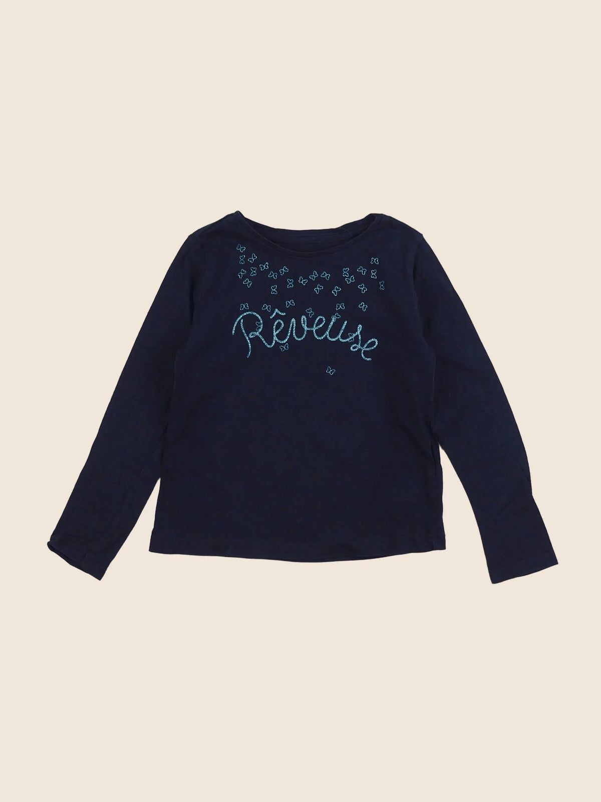 Vertbaudet - tee-shirt bleu - 4 ans