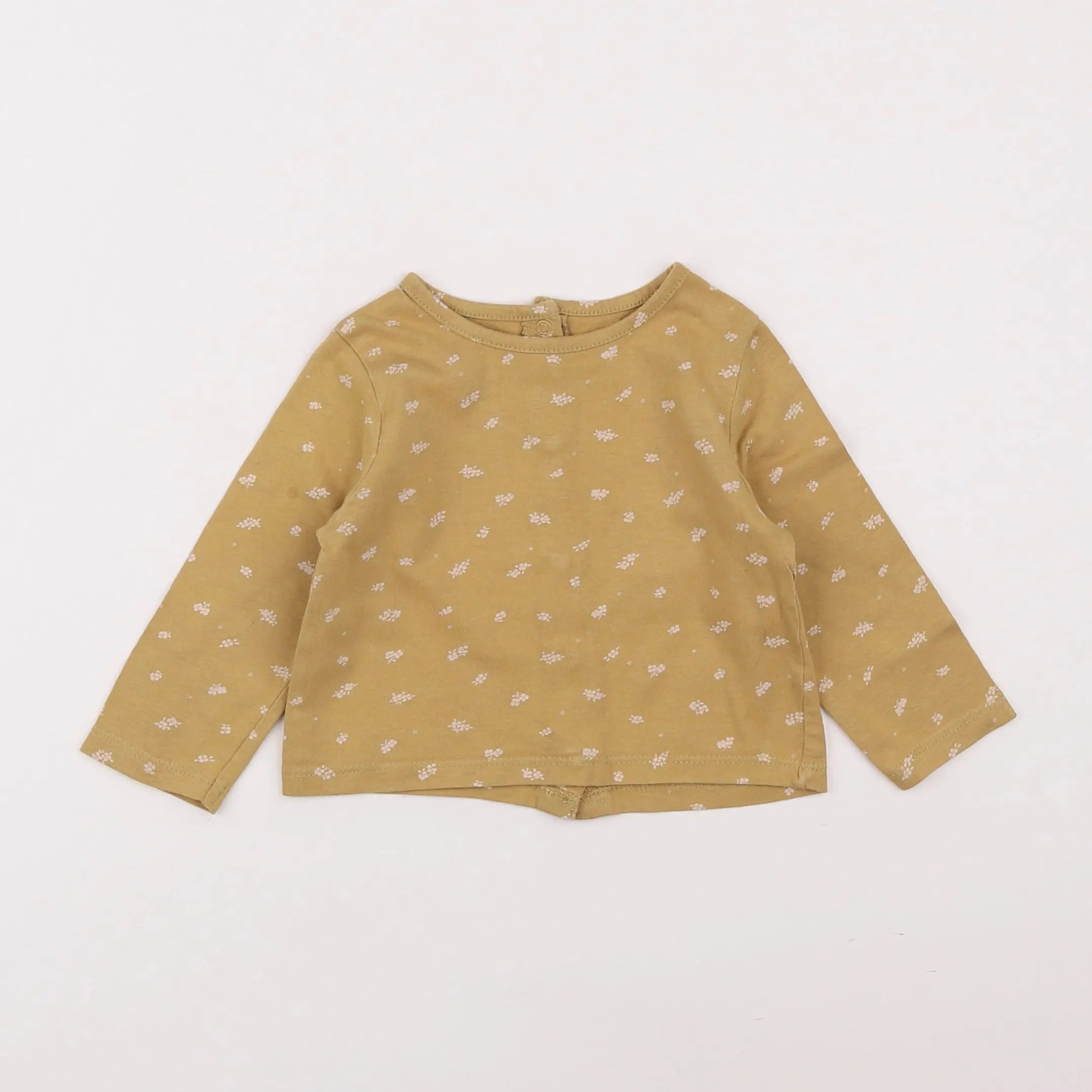 Vertbaudet - tee-shirt jaune - 6 mois
