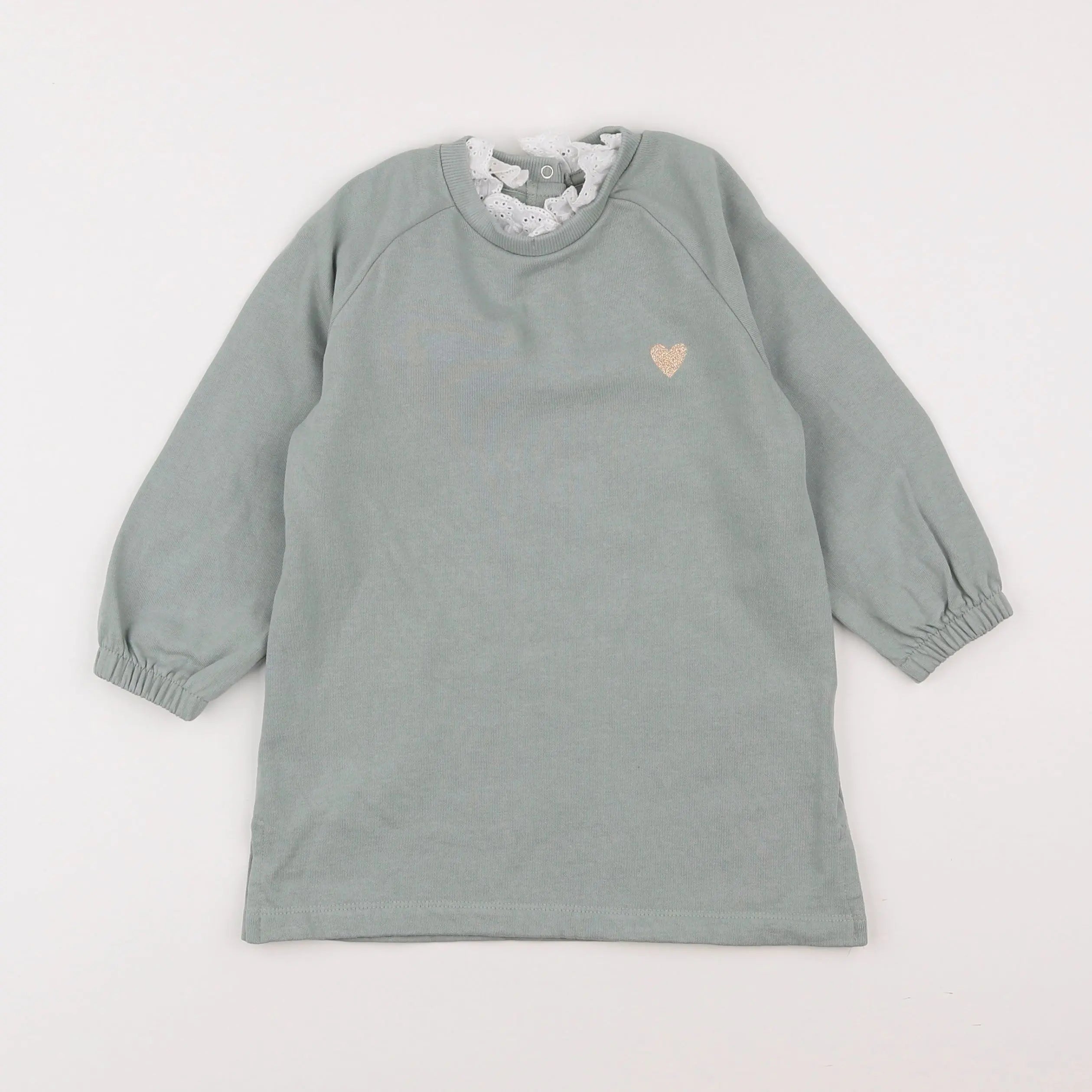 Vertbaudet - robe vert - 3 ans