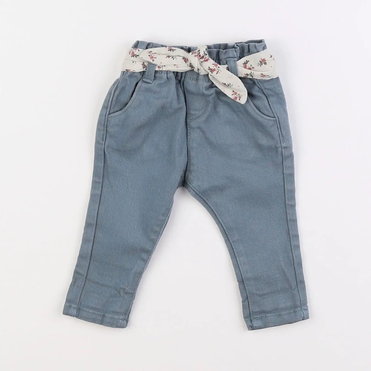 Vertbaudet - jean bleu - 3 mois