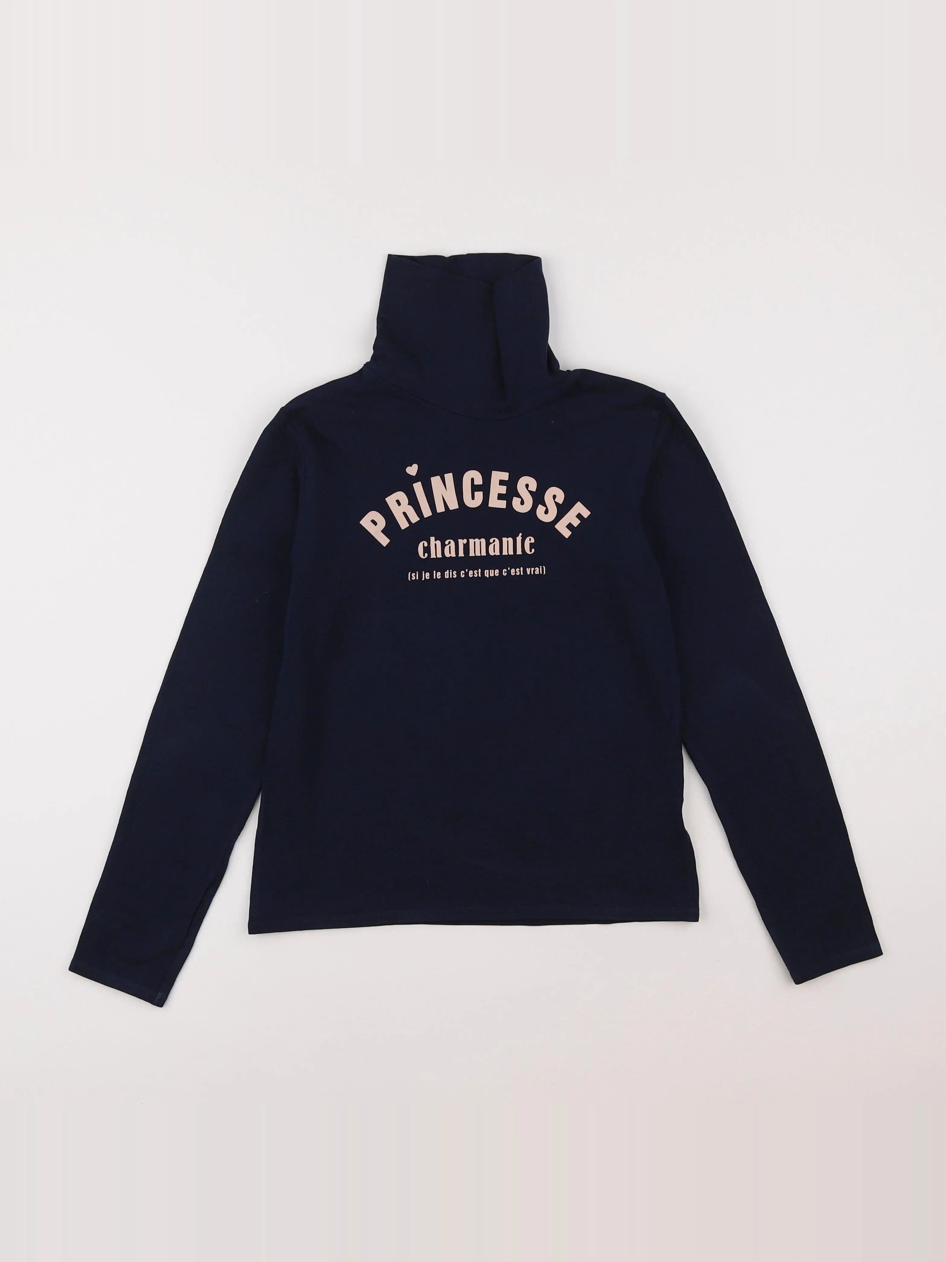 Vertbaudet - sous-pull bleu - 10 ans