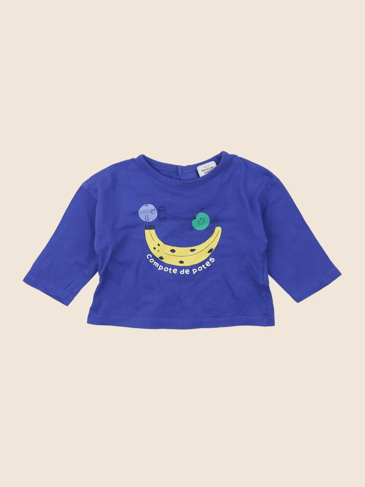 Tape à l'oeil - tee-shirt bleu - 6 mois