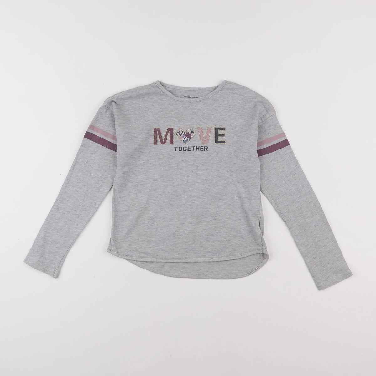 Vertbaudet - tee-shirt gris - 8 ans