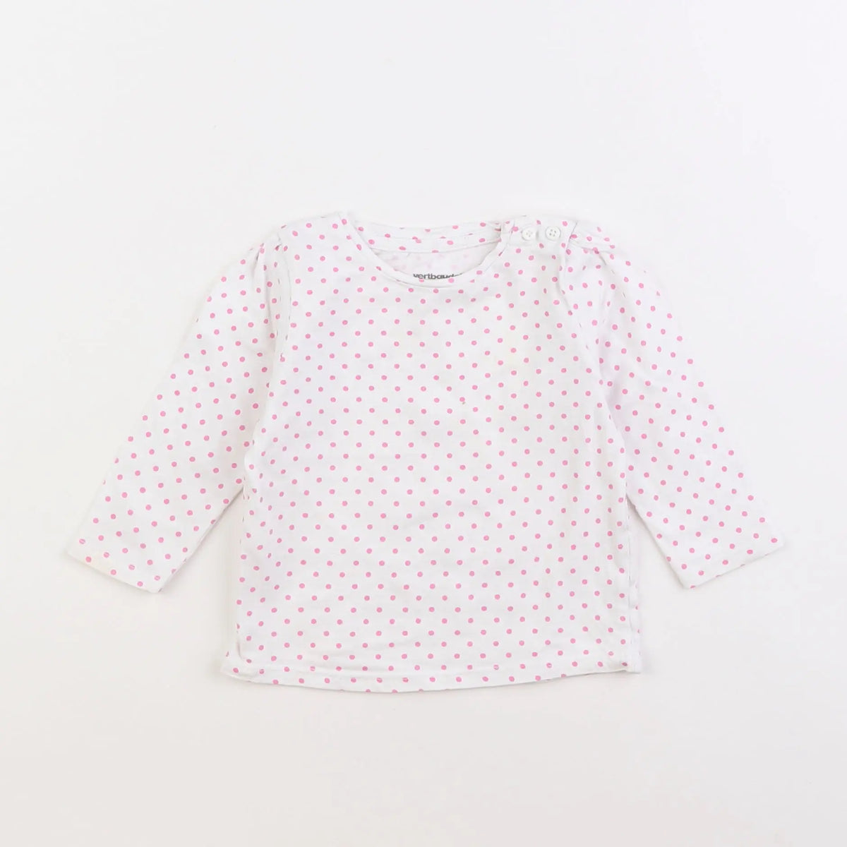Vertbaudet - tee-shirt blanc - 6 mois