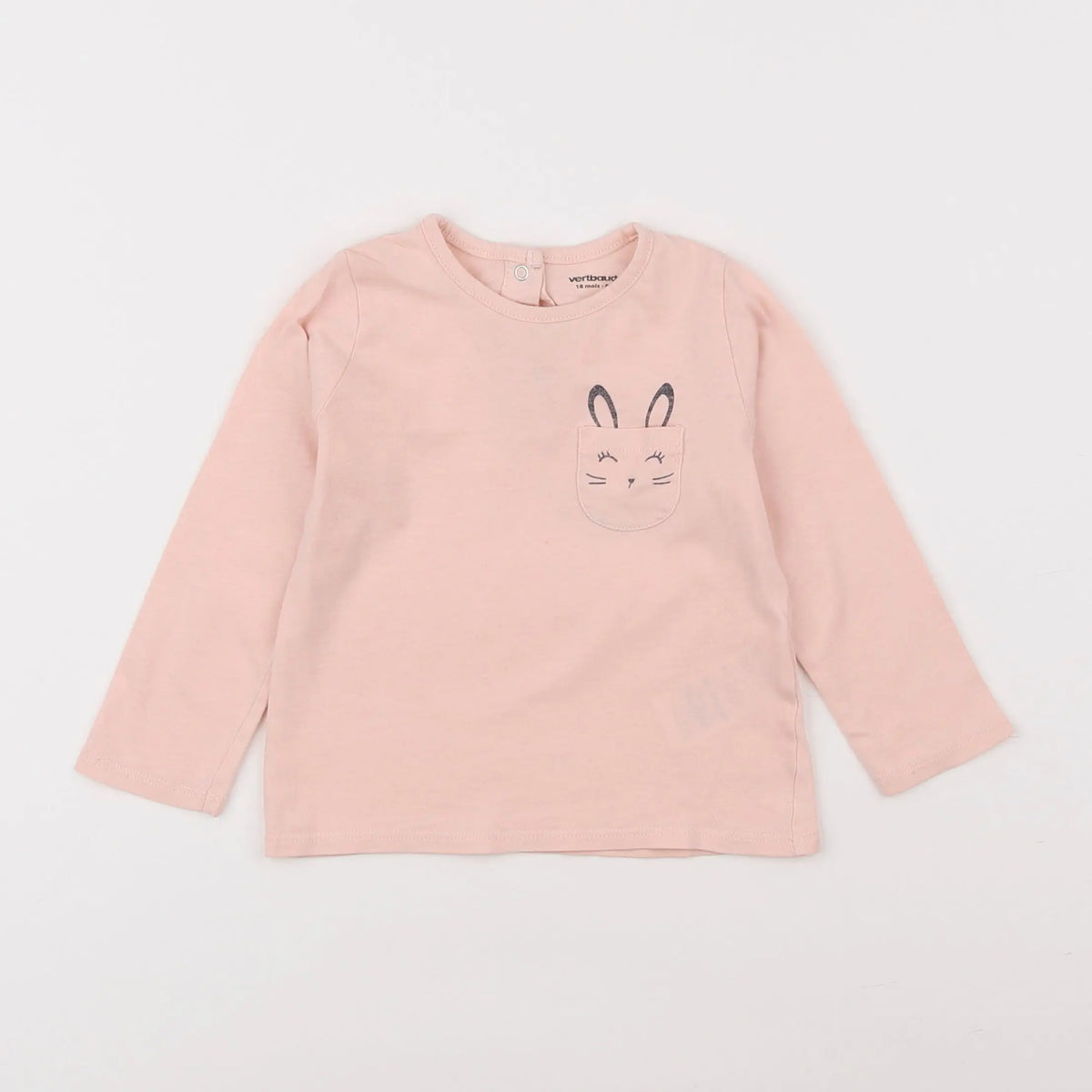 Vertbaudet - tee-shirt rose - 18 mois