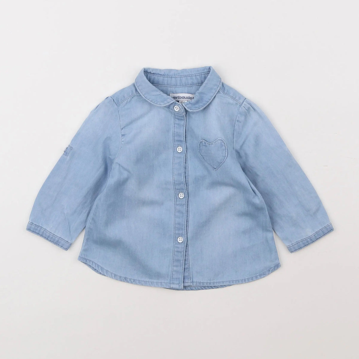 Vertbaudet - blouse bleu - 6 mois