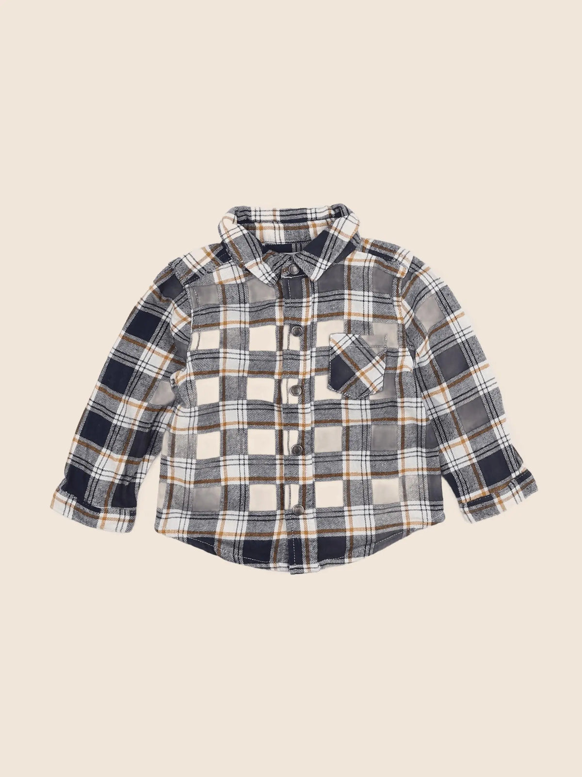 Vertbaudet - chemise bleu - 12 mois