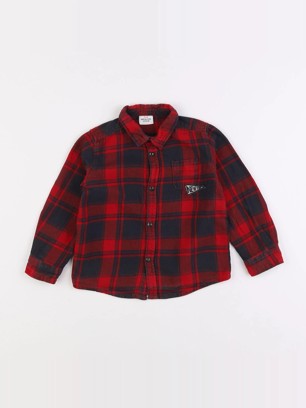 Tape à l'oeil - chemise rouge - 3 ans