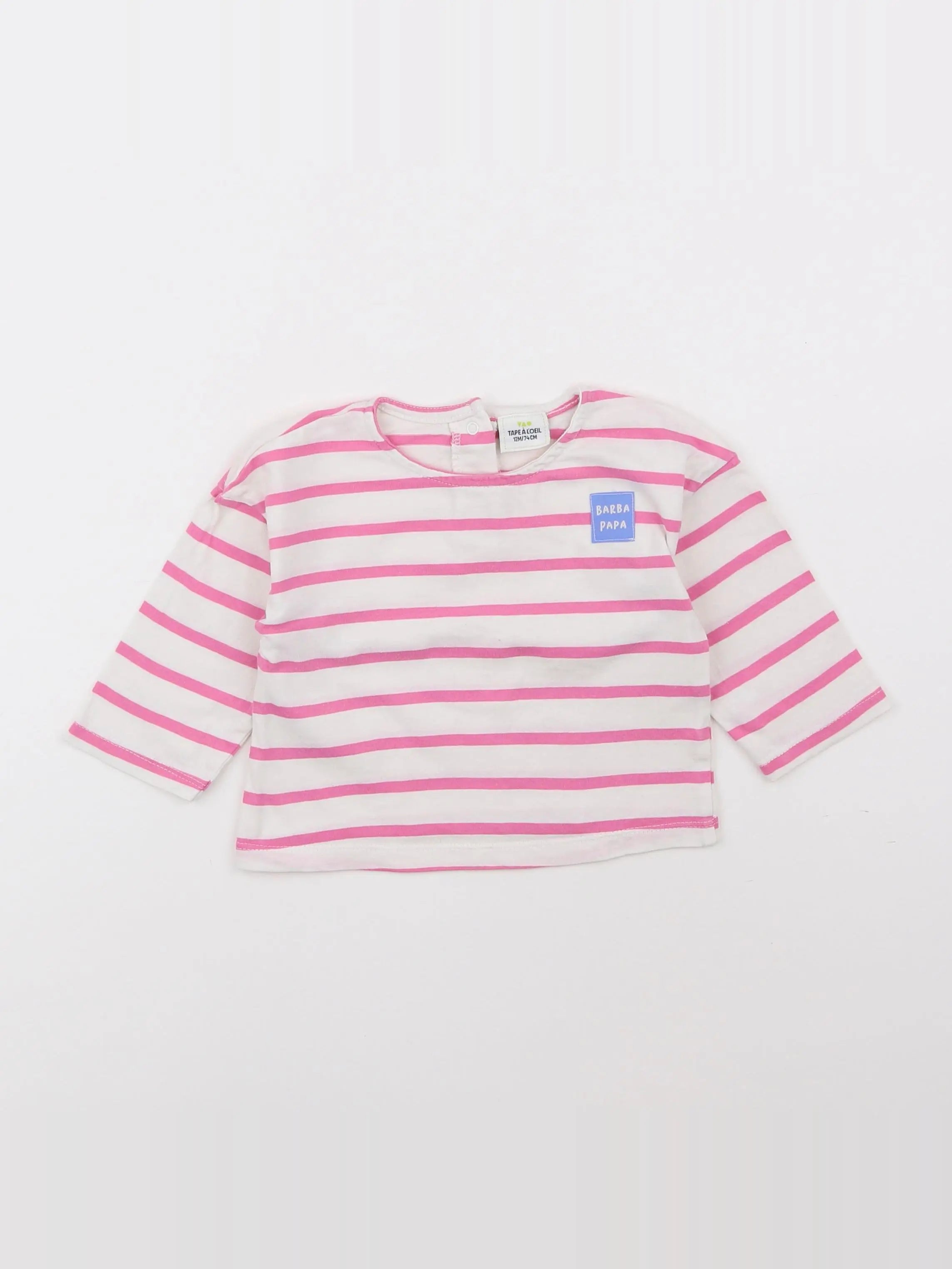 Tape à l'oeil - tee-shirt rose - 12 mois